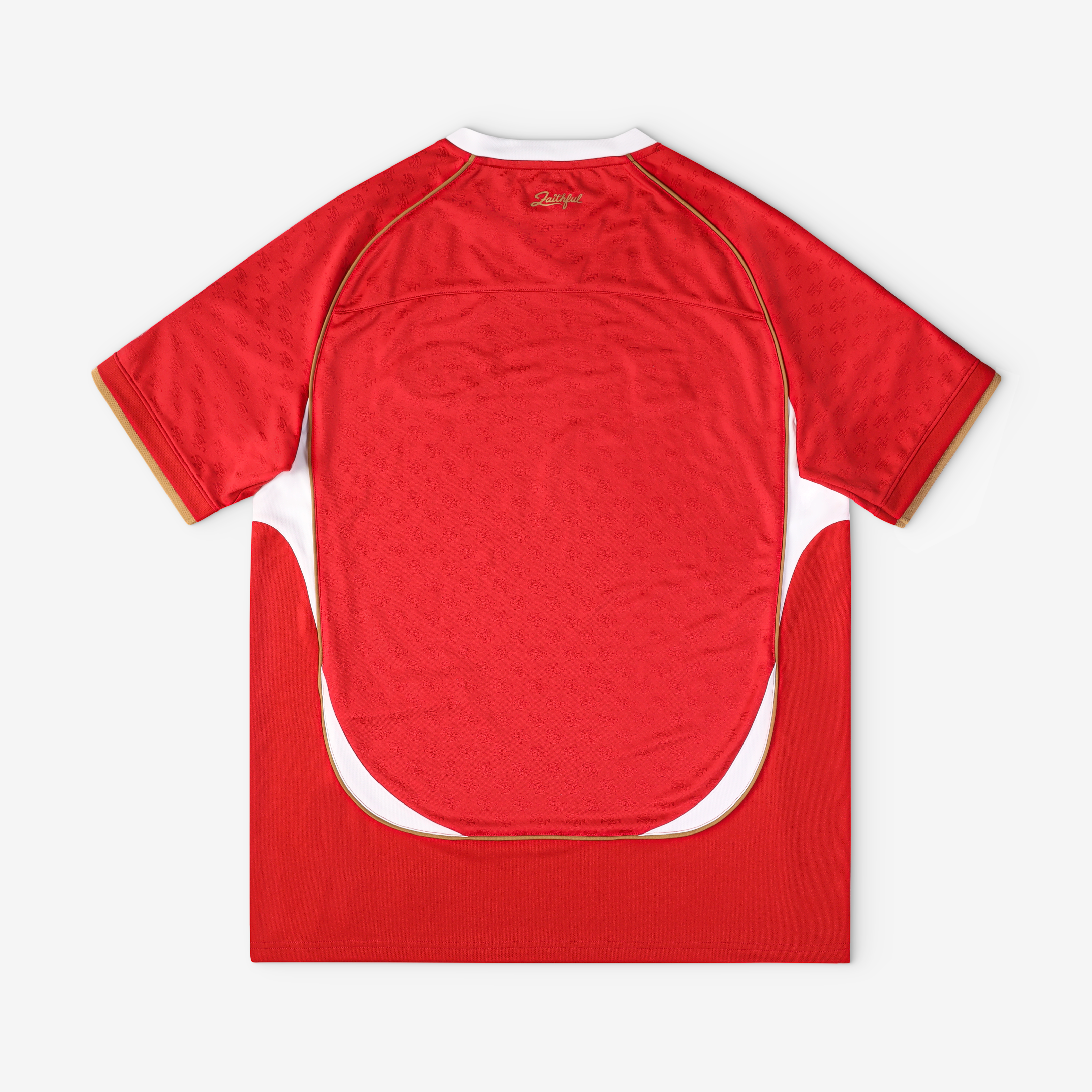 San Francisco 49ers Youth Football x Football V-Neck Fan Top - Scarlet - Image 3
