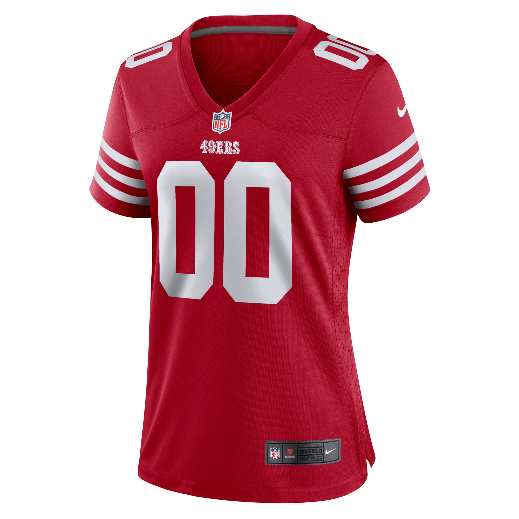 San Francisco 49ers Women's 80th Anniversary Custom Game Jersey - Red - Image 3