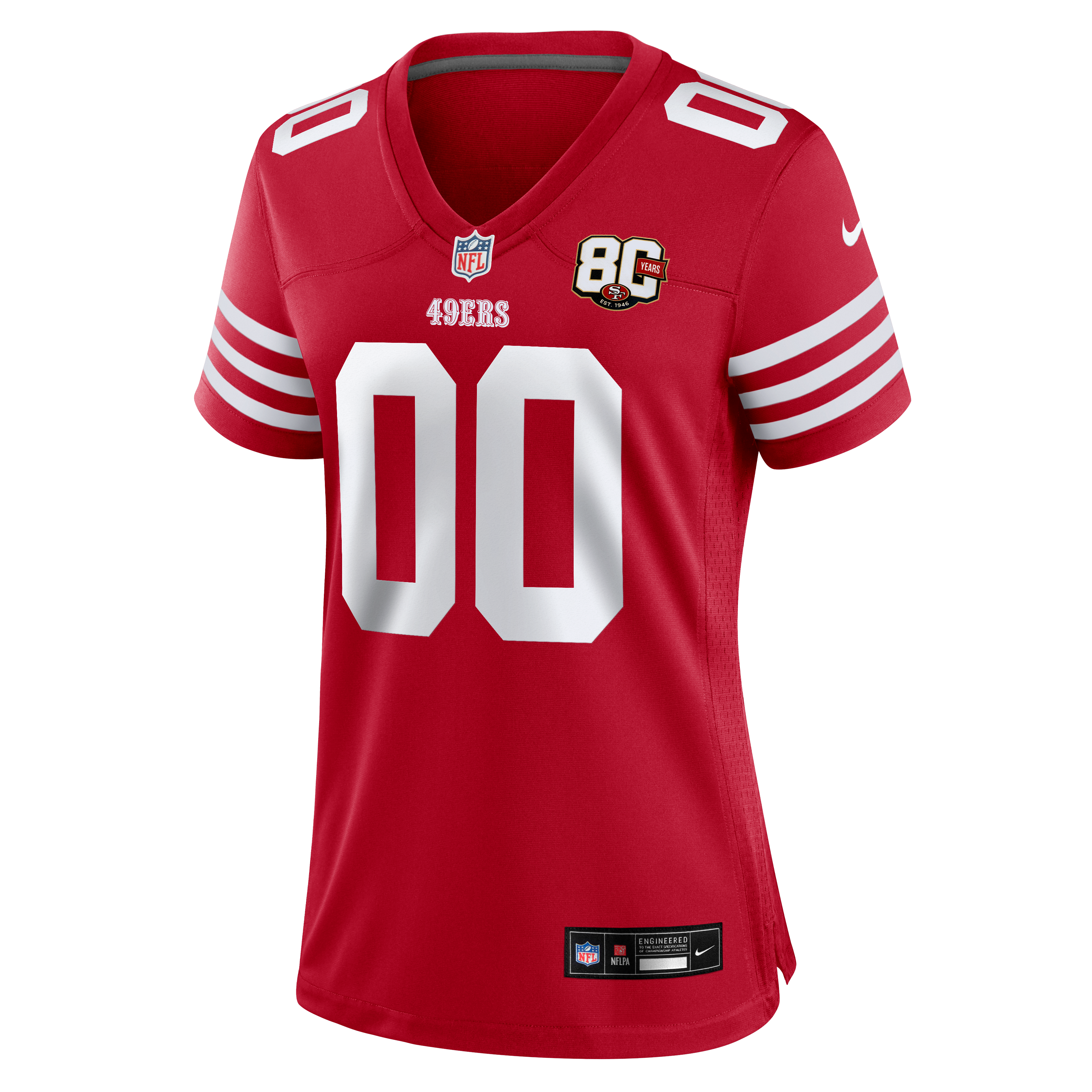 San Francisco 49ers Women's Game Custom Jersey - Scarlet - Scarlet - Image 7