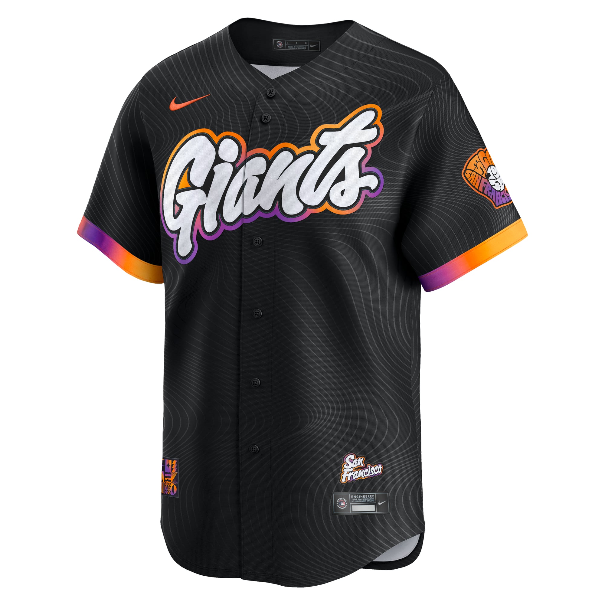 San Francisco Giants 2025 City Connect Limited Jersey - Anthracite - Image 3