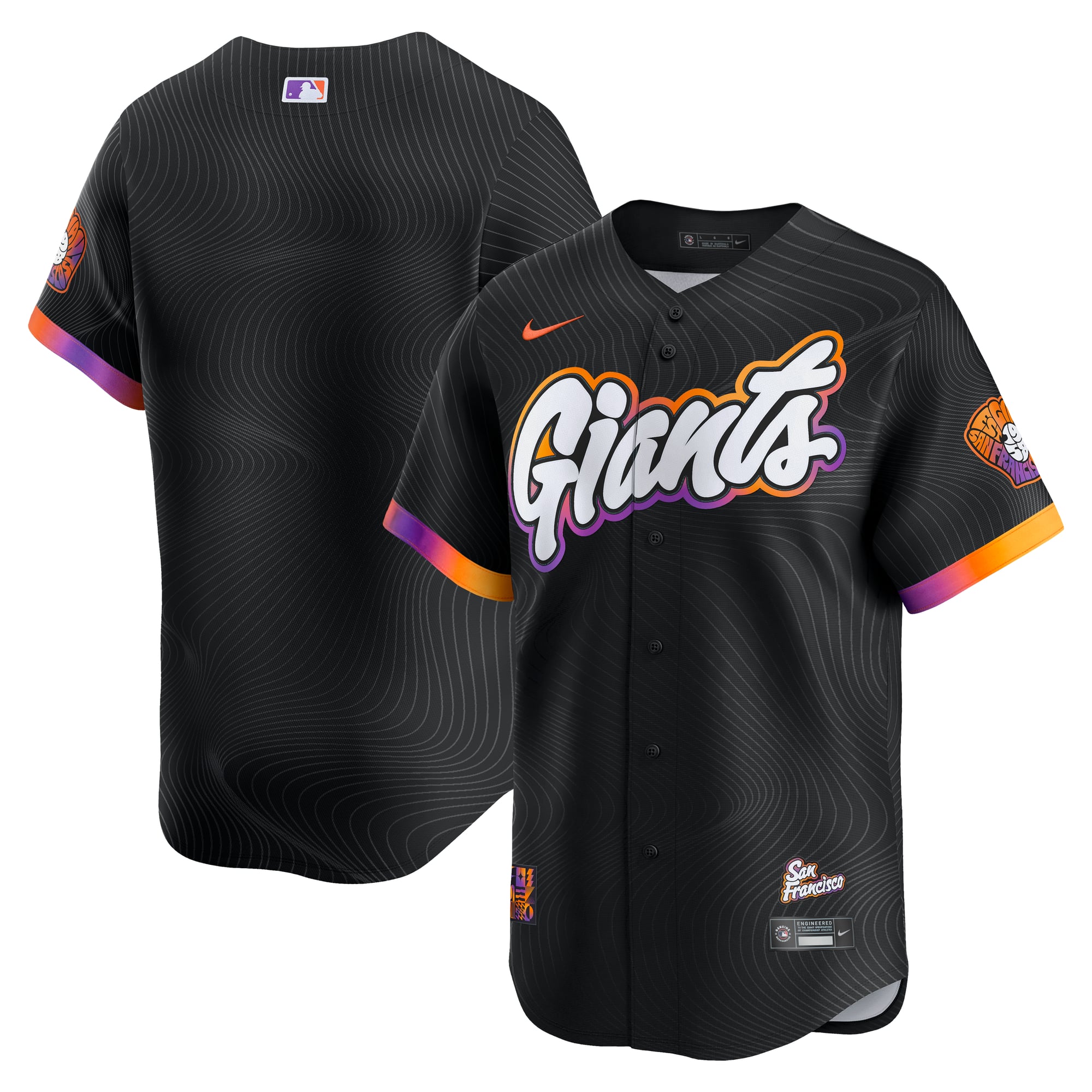 San Francisco Giants 2025 City Connect Limited Jersey - Anthracite - Image 2