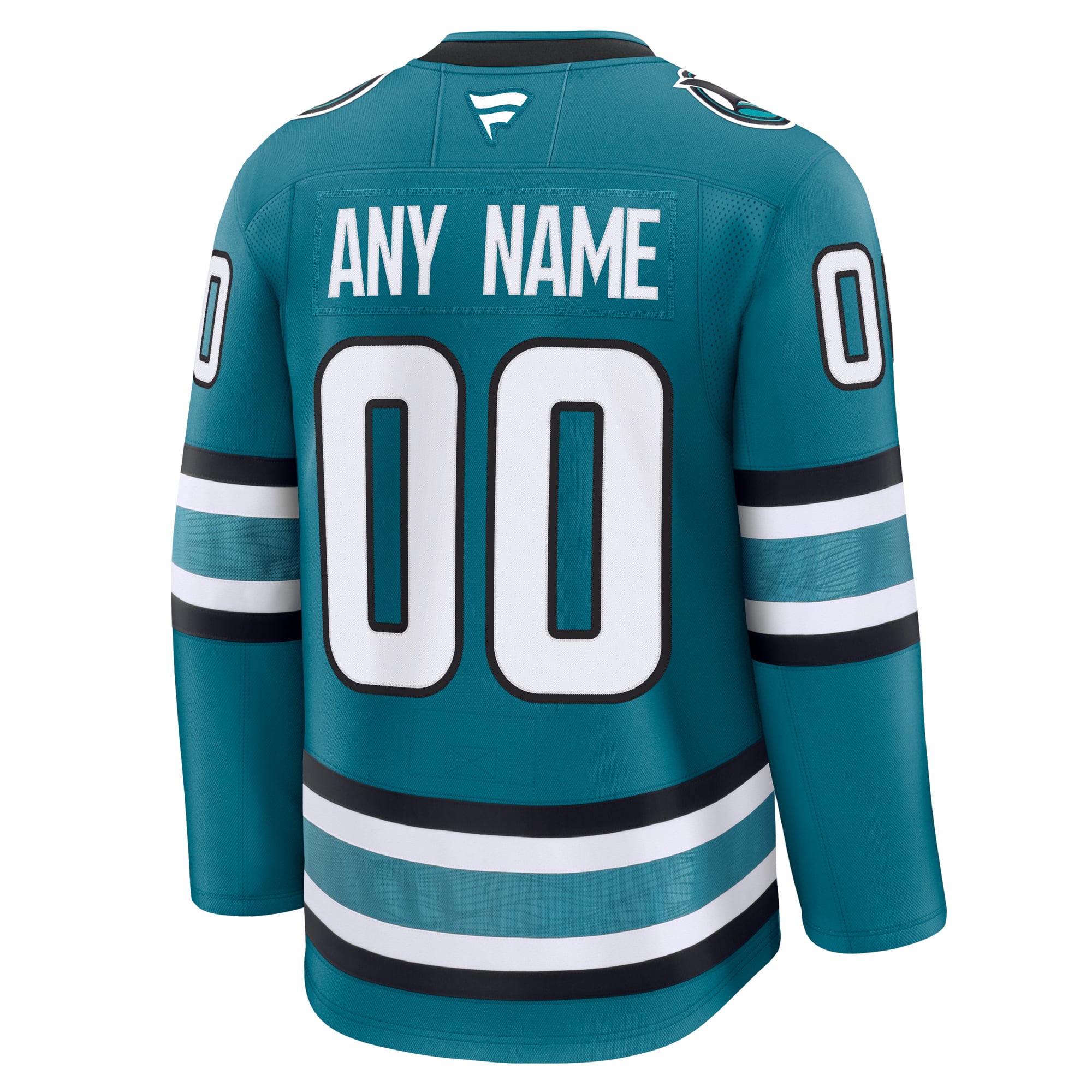 San Jose Sharks Alternate Premium Custom Jersey - Teal - Image 4
