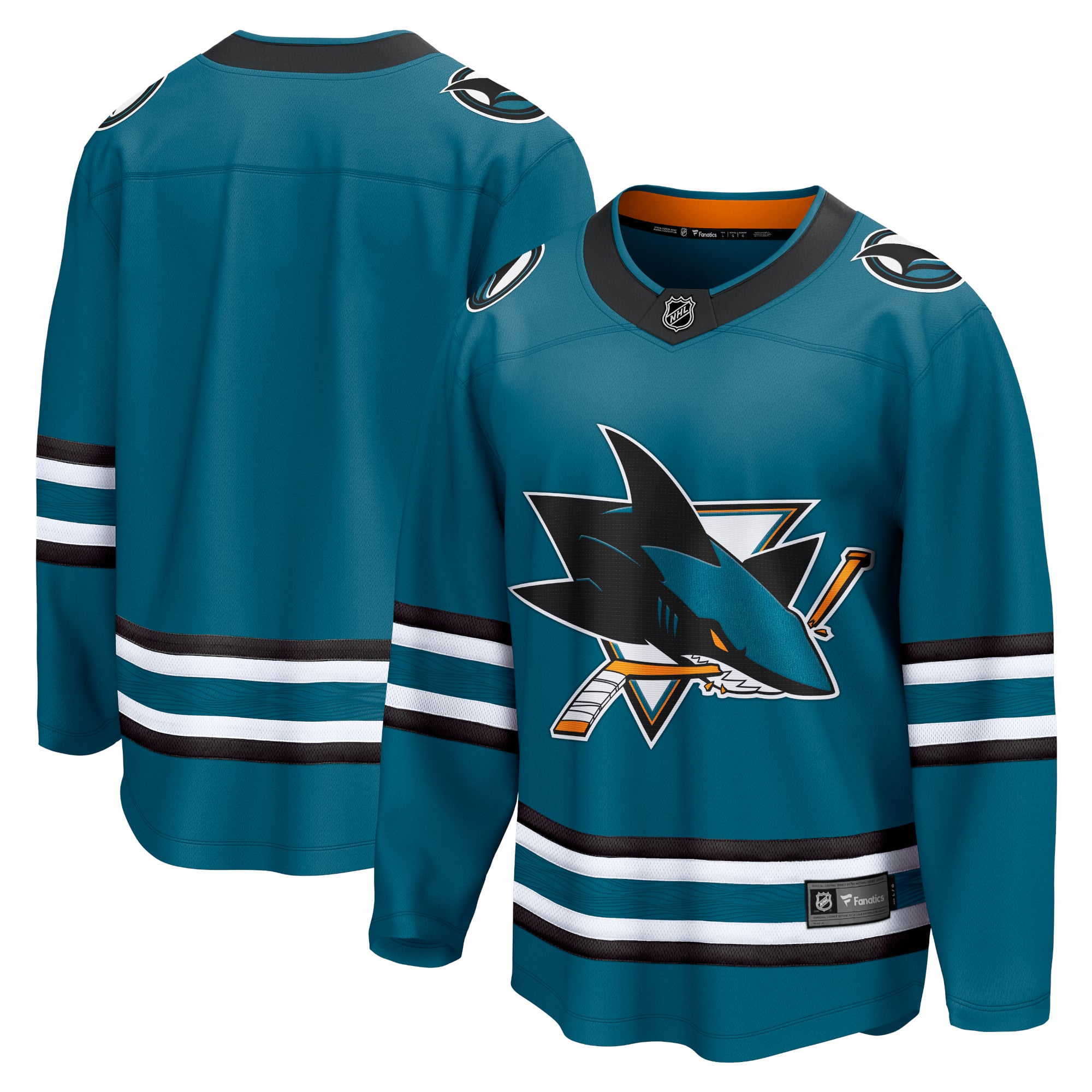 San Jose Sharks Home Breakaway Jersey - Teal
