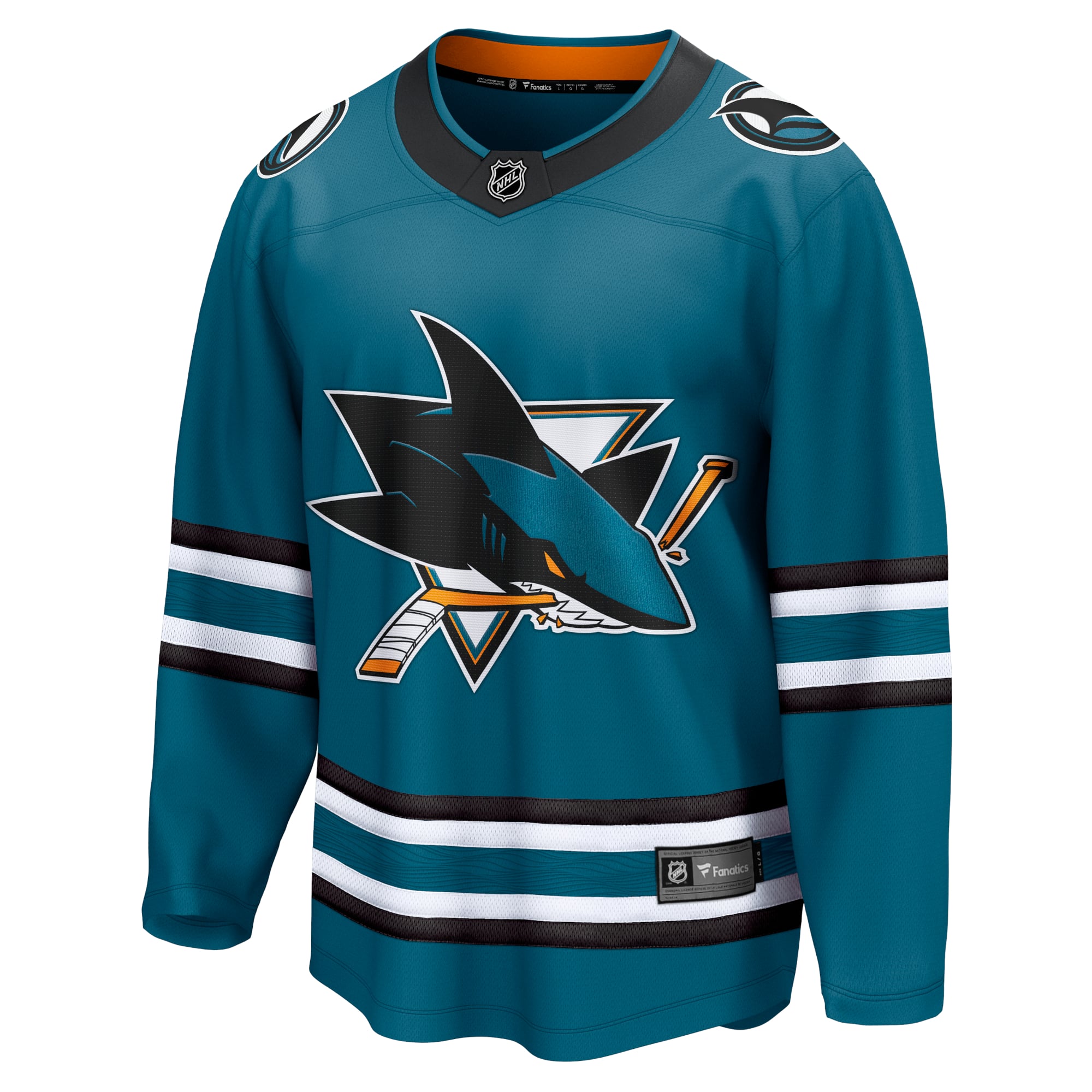 San Jose Sharks Home Breakaway Jersey - Teal - Image 3