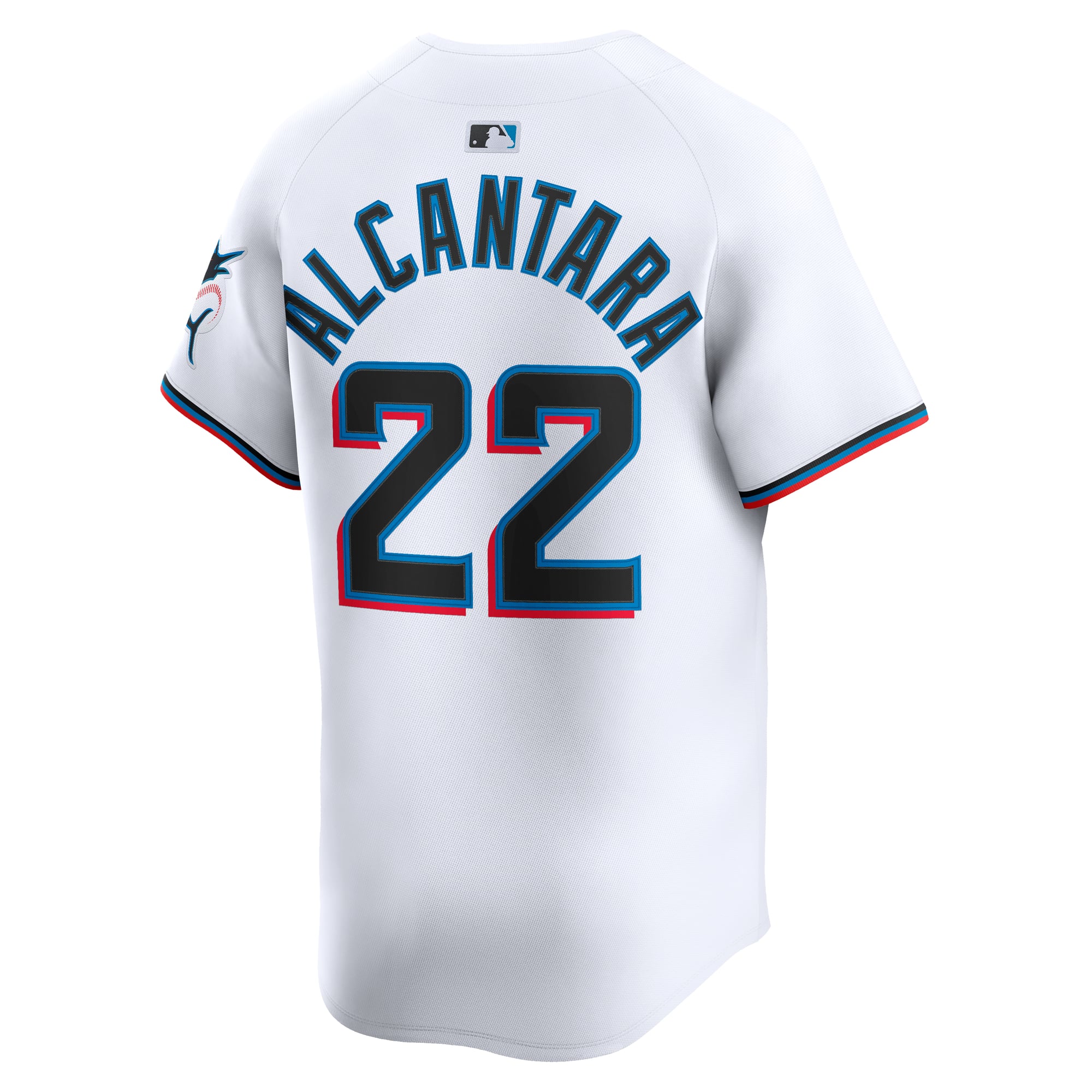 Sandy Alcantara Miami Marlins Home Limited Player Jersey - White - Image 4