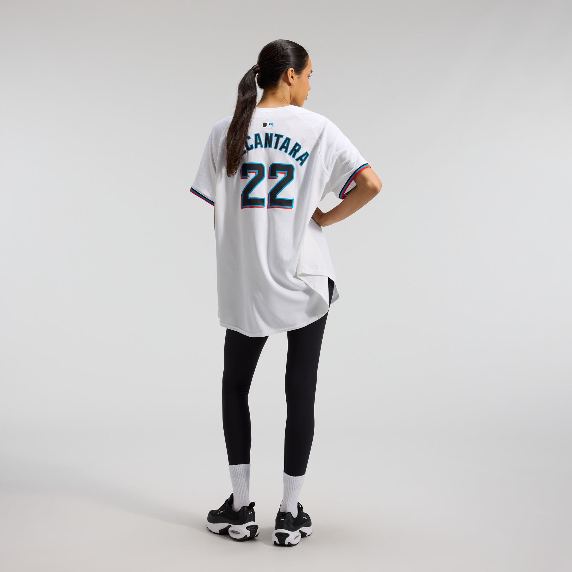 Sandy Alcantara Miami Marlins Women's Home Limited Player Jersey – White - Image 6