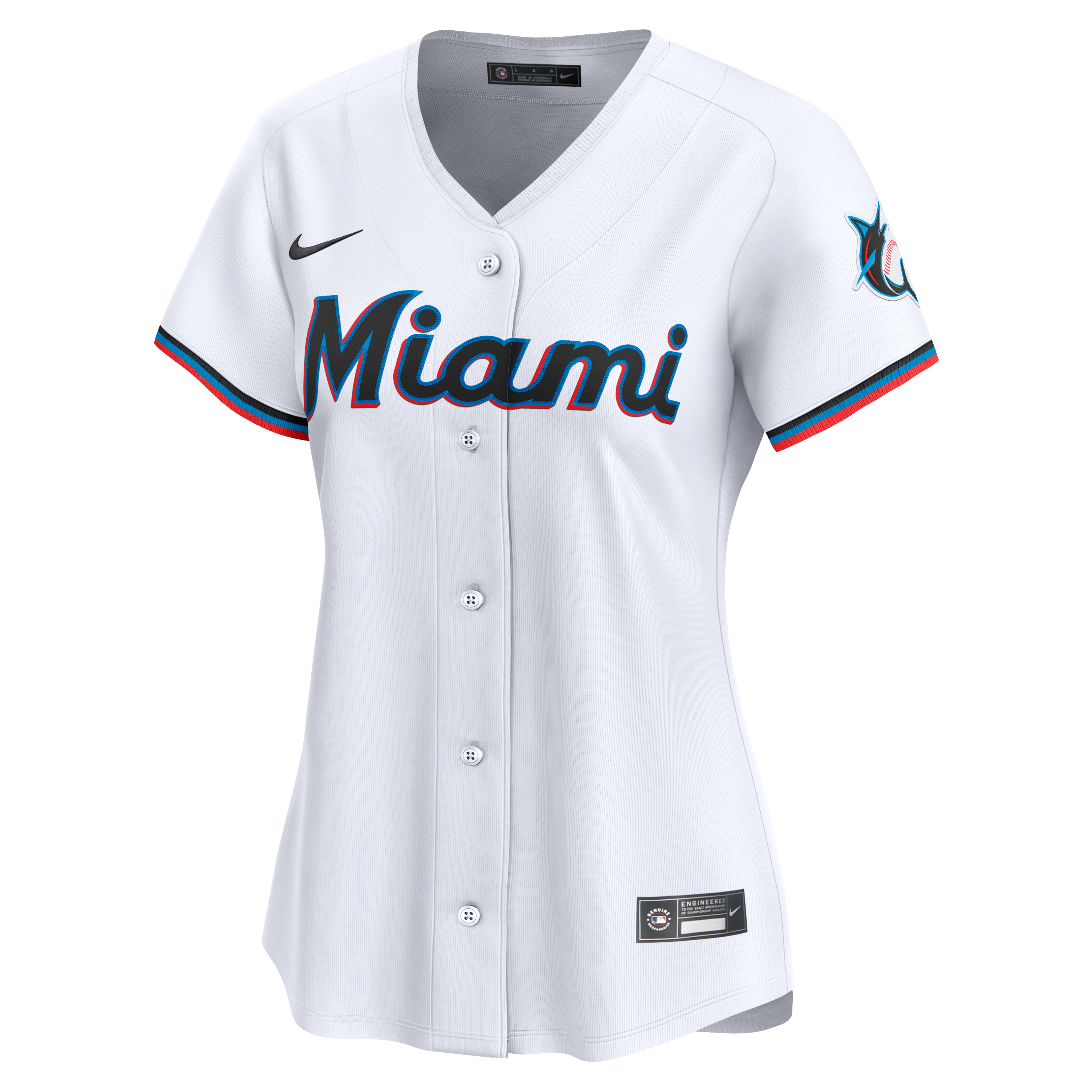 Sandy Alcantara Miami Marlins Women's Home Limited Player Jersey – White - Image 7