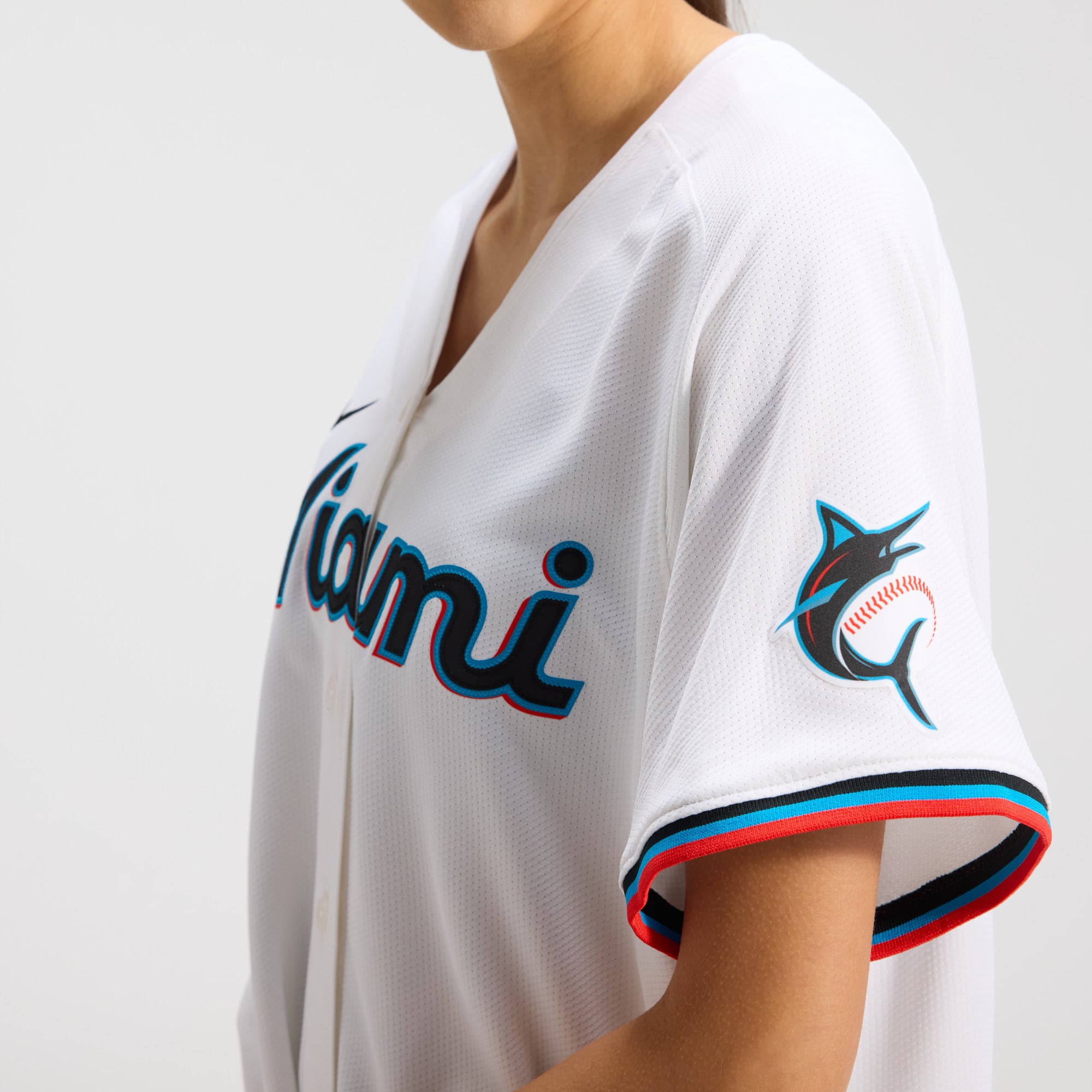 Sandy Alcantara Miami Marlins Women's Home Limited Player Jersey – White - Image 9
