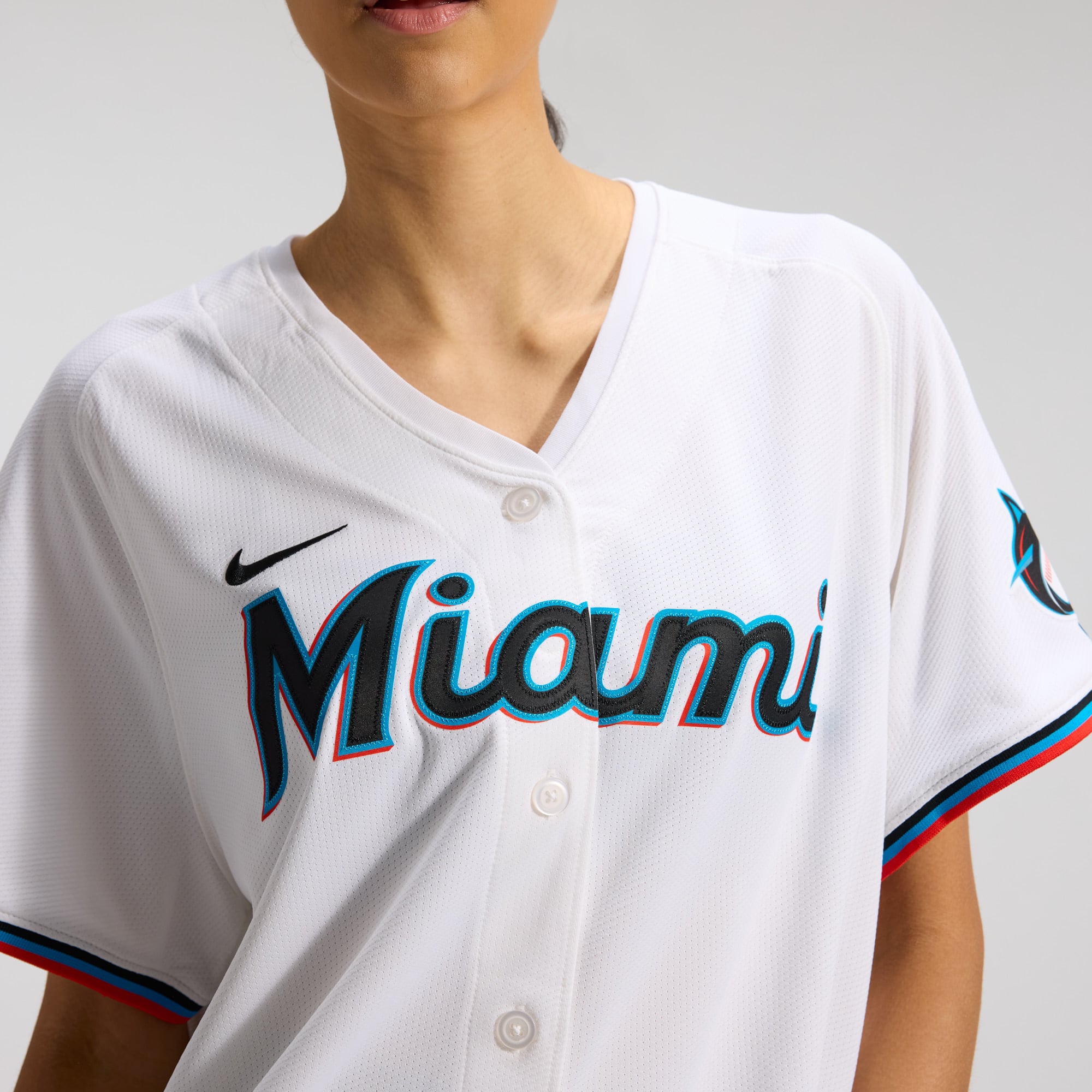 Sandy Alcantara Miami Marlins Women's Home Limited Player Jersey – White - Image 10