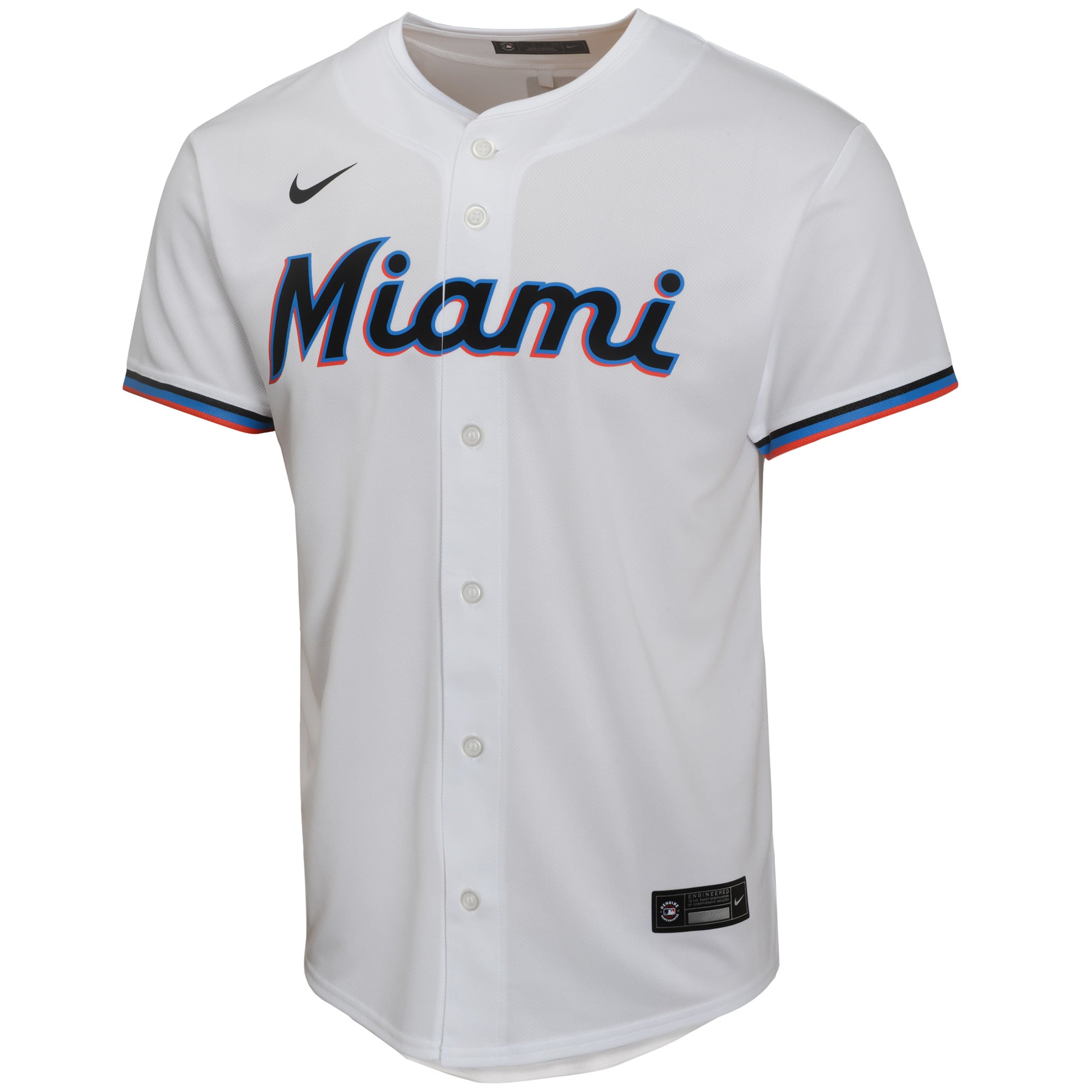 Sandy Alcantara Miami Marlins Youth Home Game Player Jersey - White - Image 3