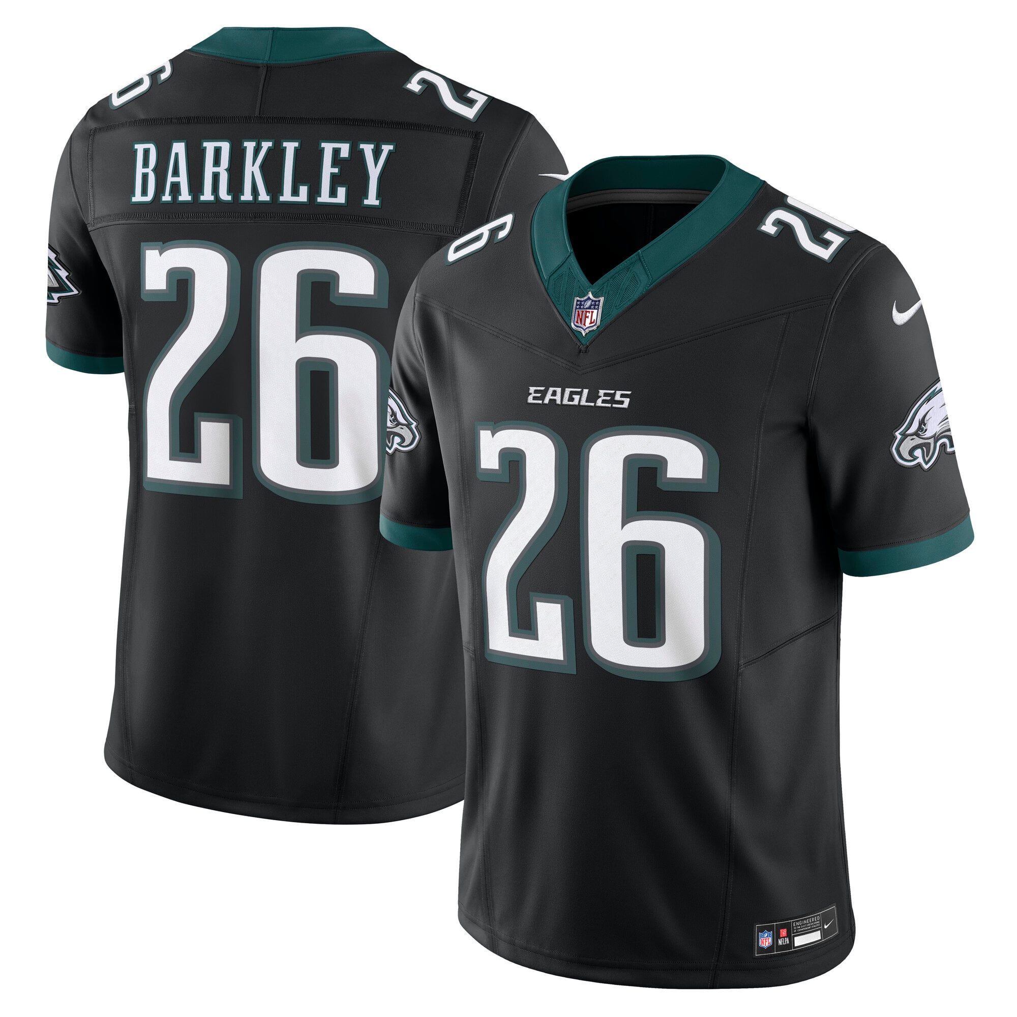Saquon Barkley Philadelphia Eagles Alternate Vapor F.U.S.E. Limited Jersey - Black