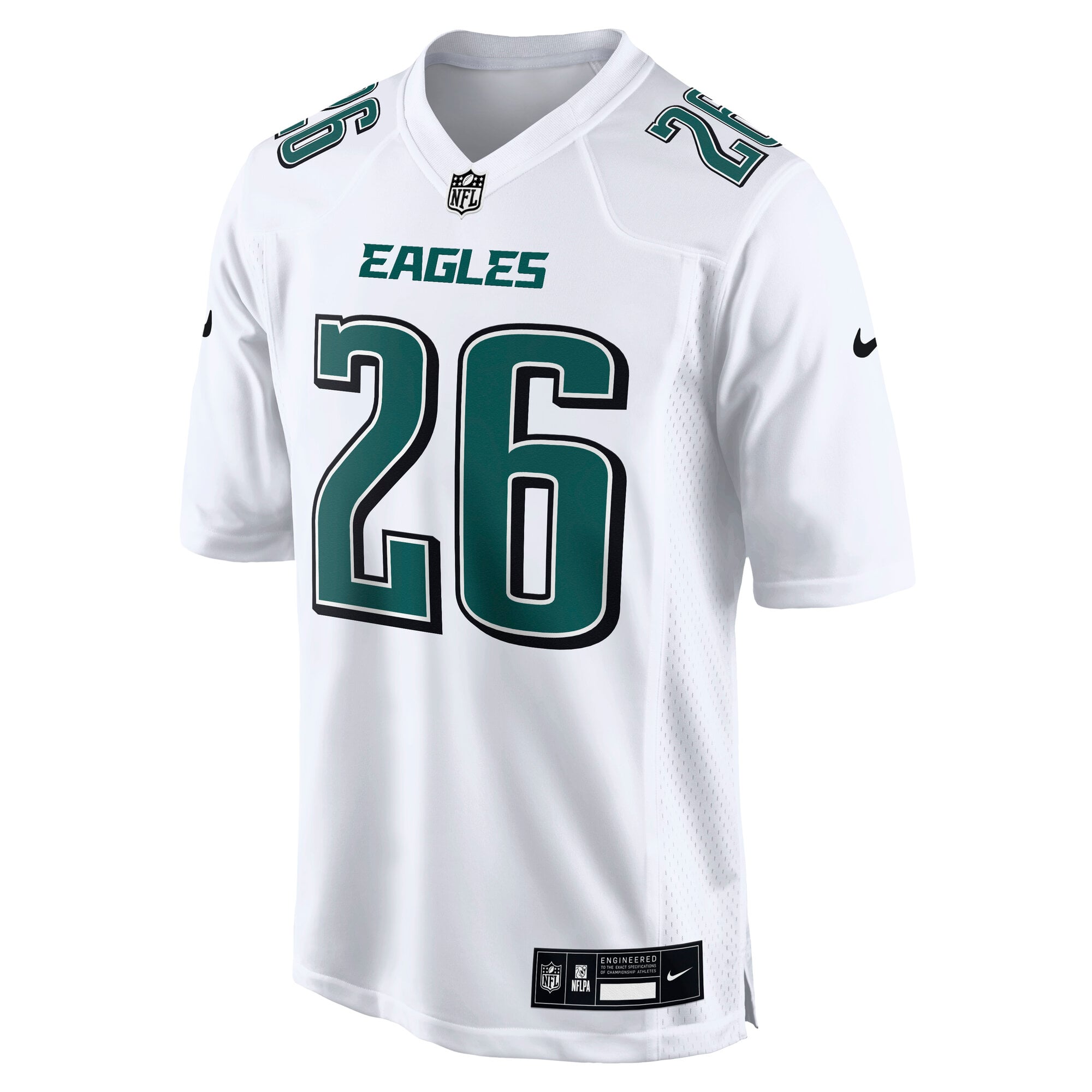 Saquon Barkley Philadelphia Eagles Fashion Game Jersey - Tundra White - Image 3