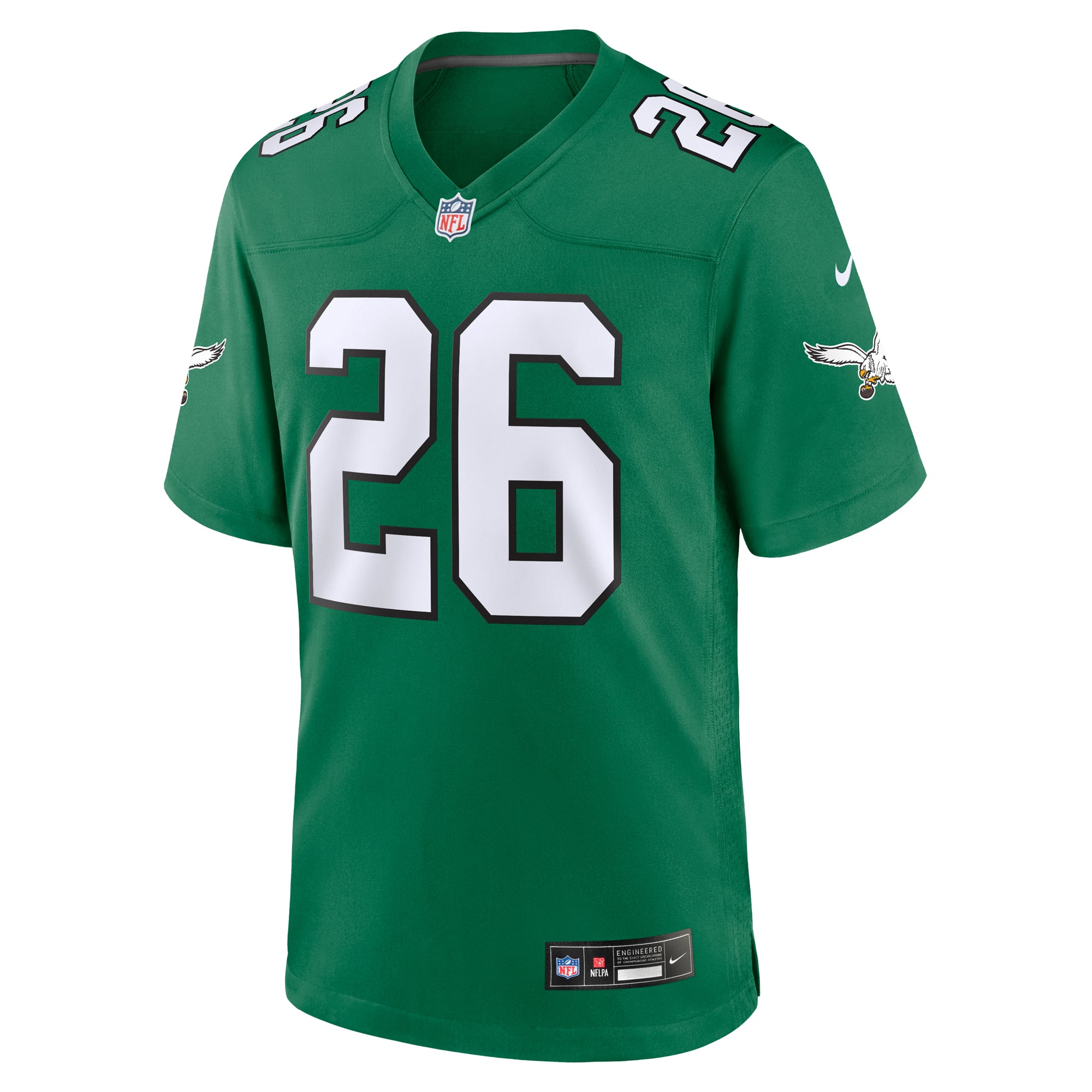 Saquon Barkley Philadelphia Eagles Team Game Jersey - Midnight Green - Kelly Green - Image 3