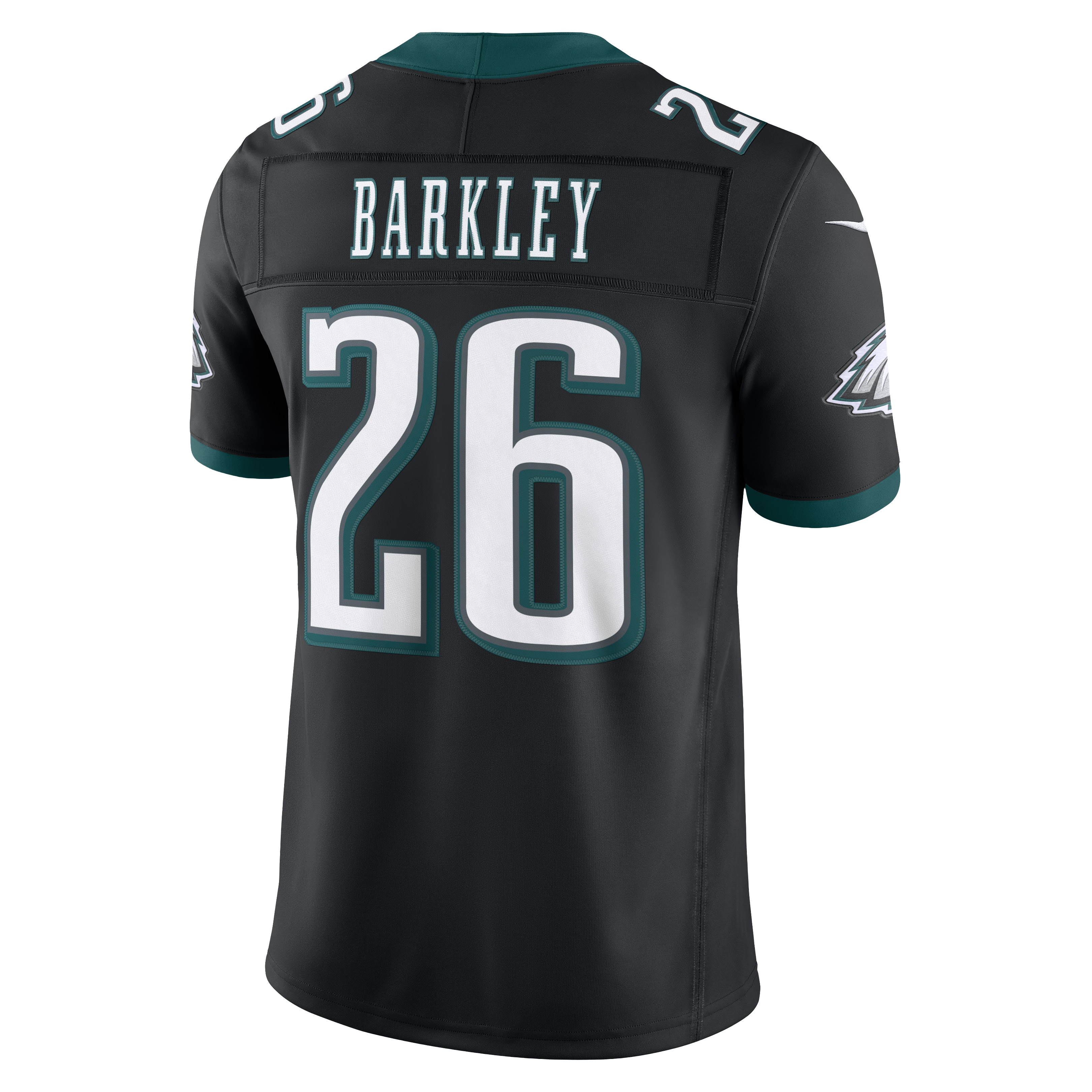 Saquon Barkley Philadelphia Eagles Team Vapor F.U.S.E. Stitched Limited Jersey - Black - Image 4
