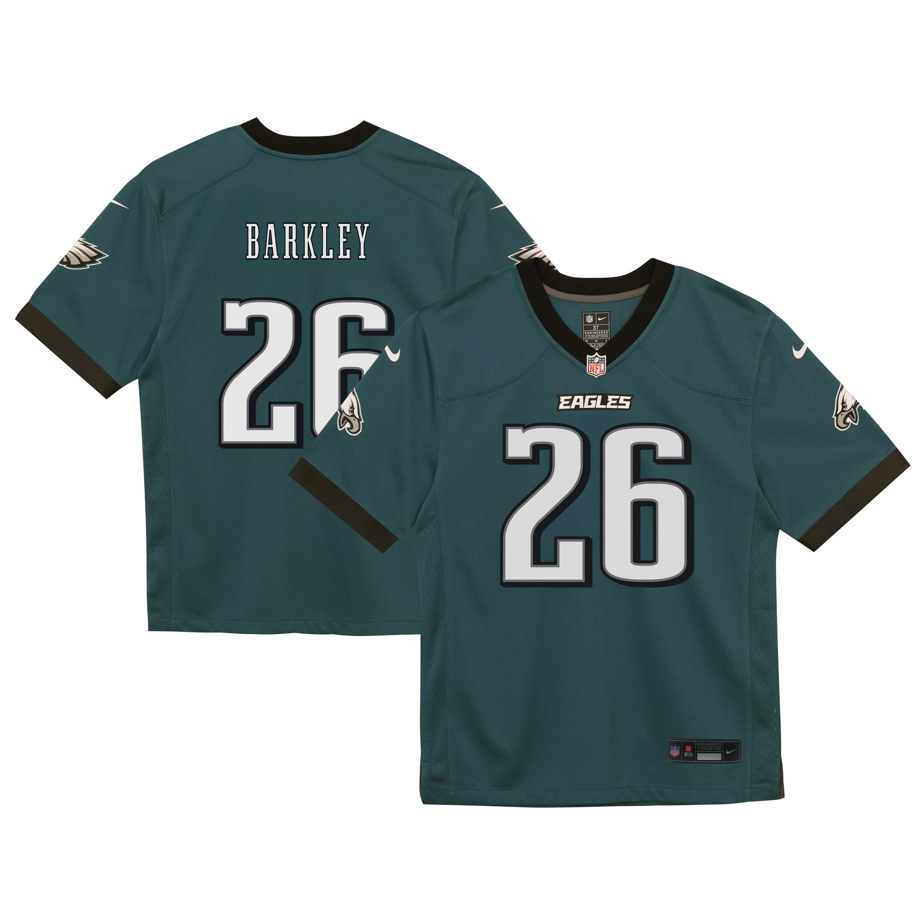 Saquon Barkley Philadelphia Eagles Toddler Team Game Jersey - Midnight Green - Image 2