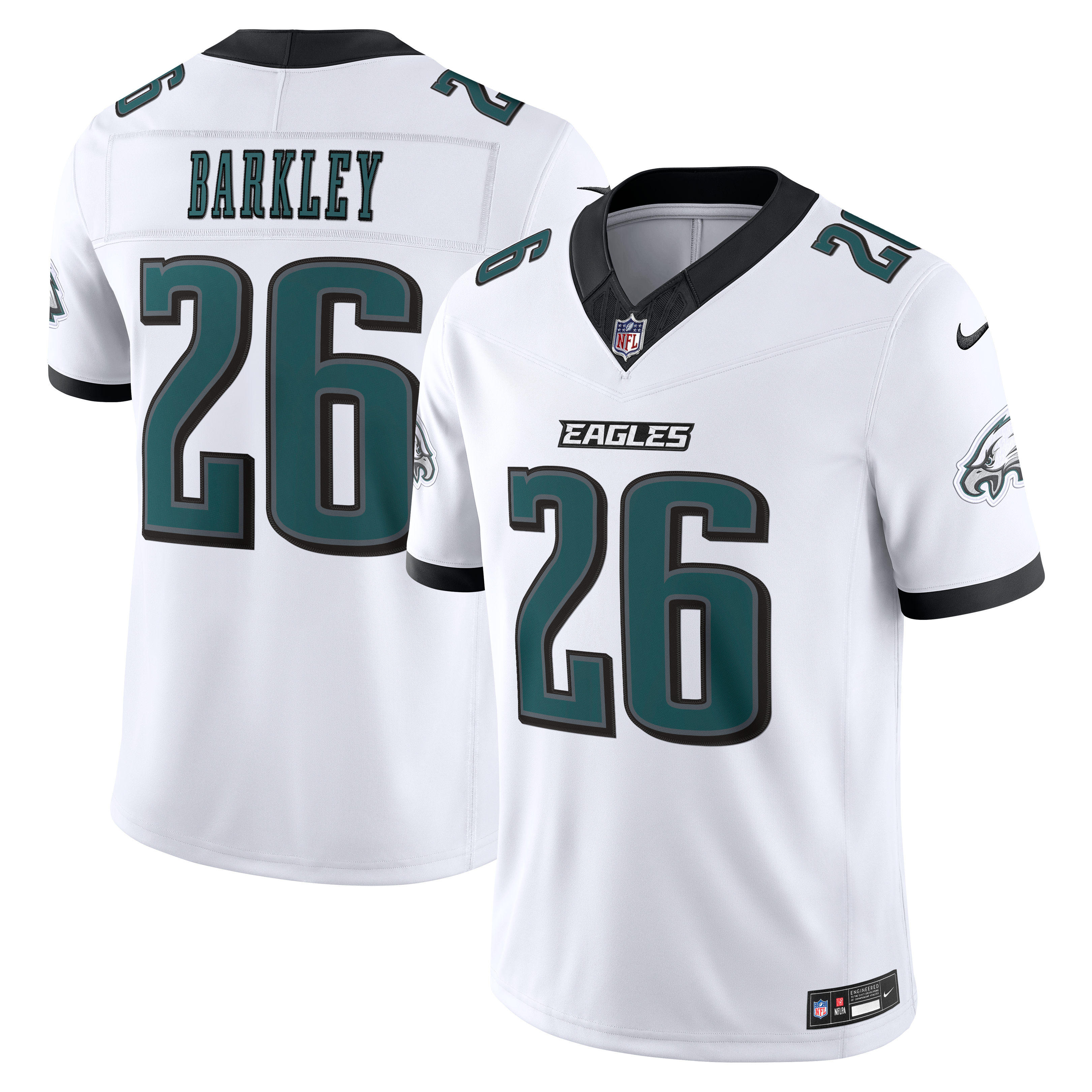 Saquon Barkley Philadelphia Eagles Vapor F.U.S.E. Stitched Limited Jersey - White