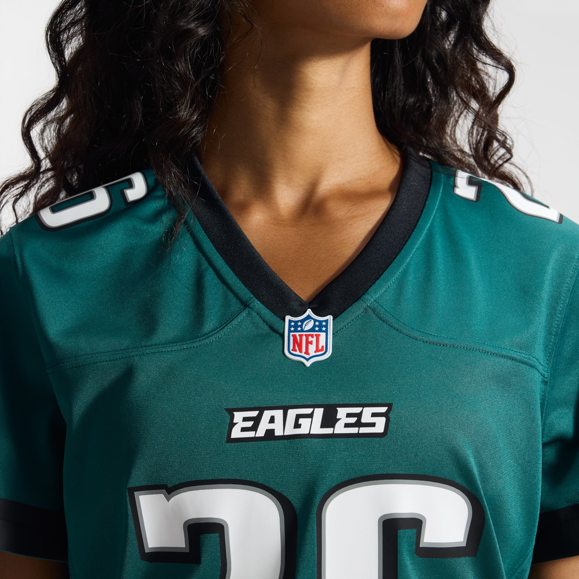 Saquon Barkley Philadelphia Eagles Women's Alternate Game Jersey - Black - Midnight Green - Image 10