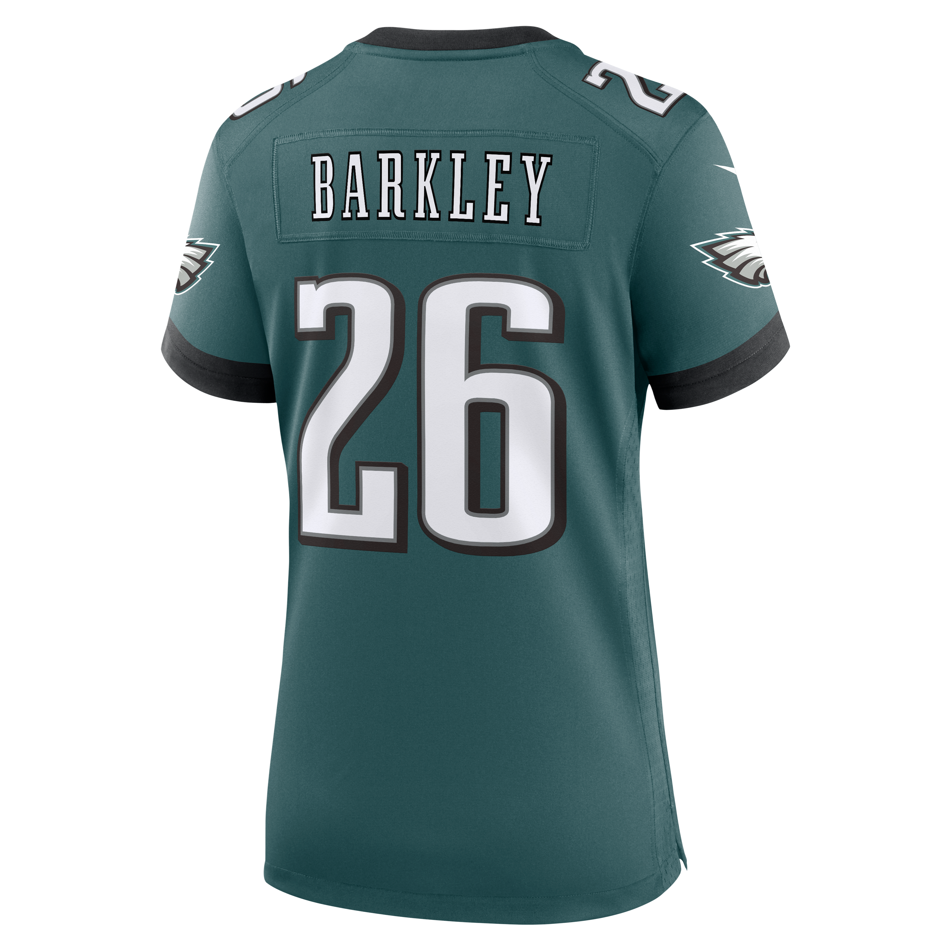Saquon Barkley Philadelphia Eagles Women's Alternate Game Jersey - Black - Midnight Green - Image 8