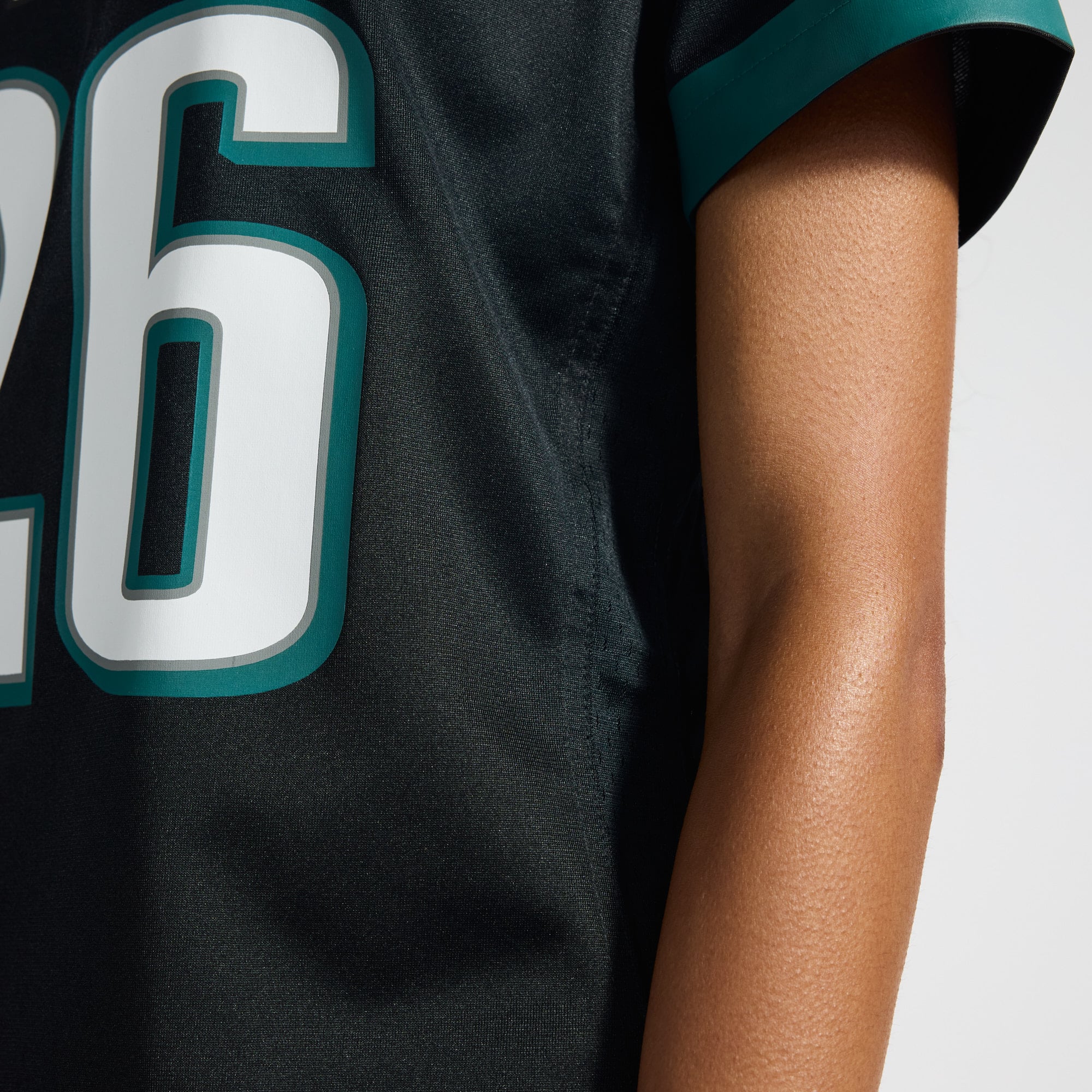 Saquon Barkley Philadelphia Eagles Women's Game Jersey - White - Black - Image 15