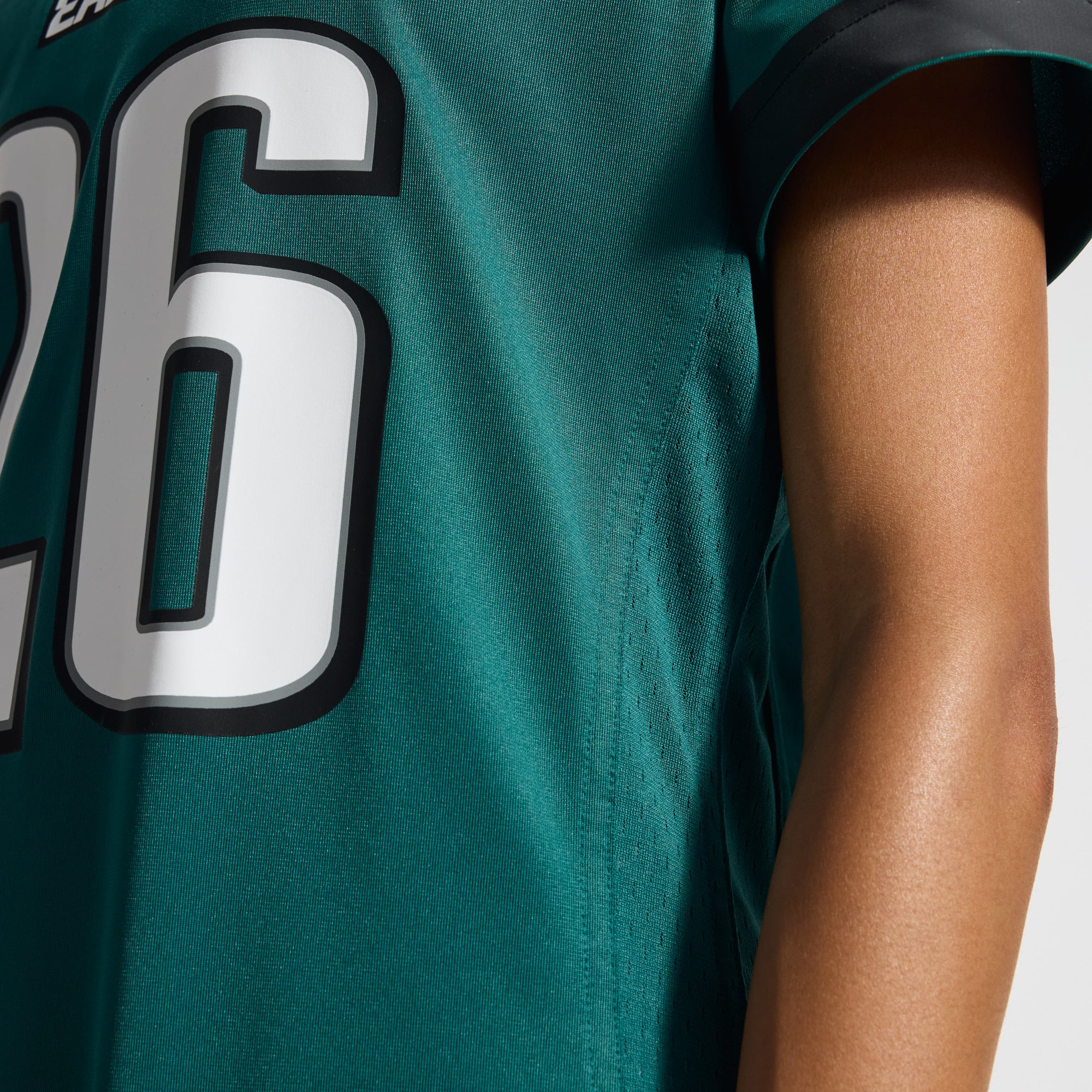 Saquon Barkley Philadelphia Eagles Women's Game Jersey - White - Midnight Green - Image 14