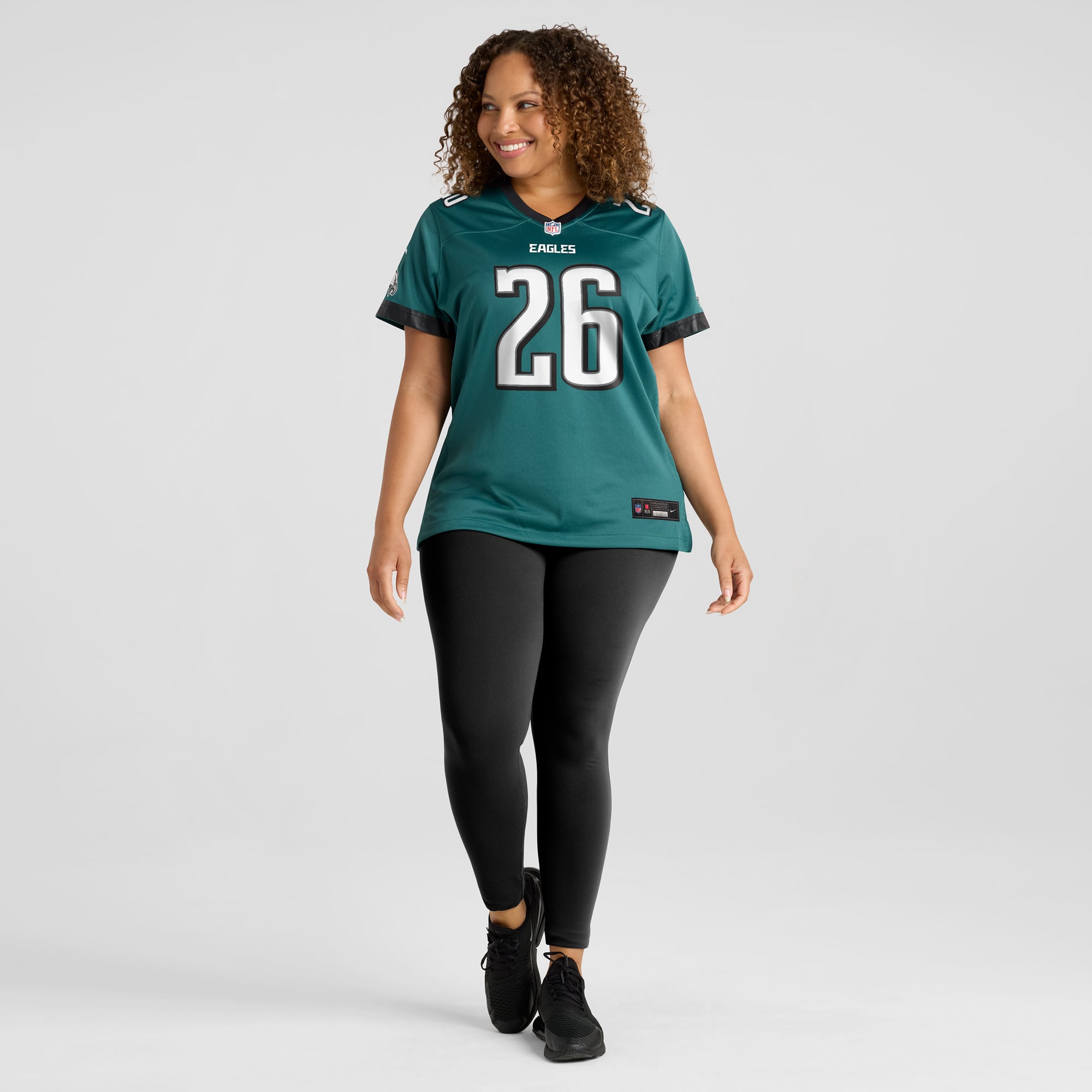Saquon Barkley Philadelphia Eagles Women's Game Player Jersey - Midnight Green - Image 7