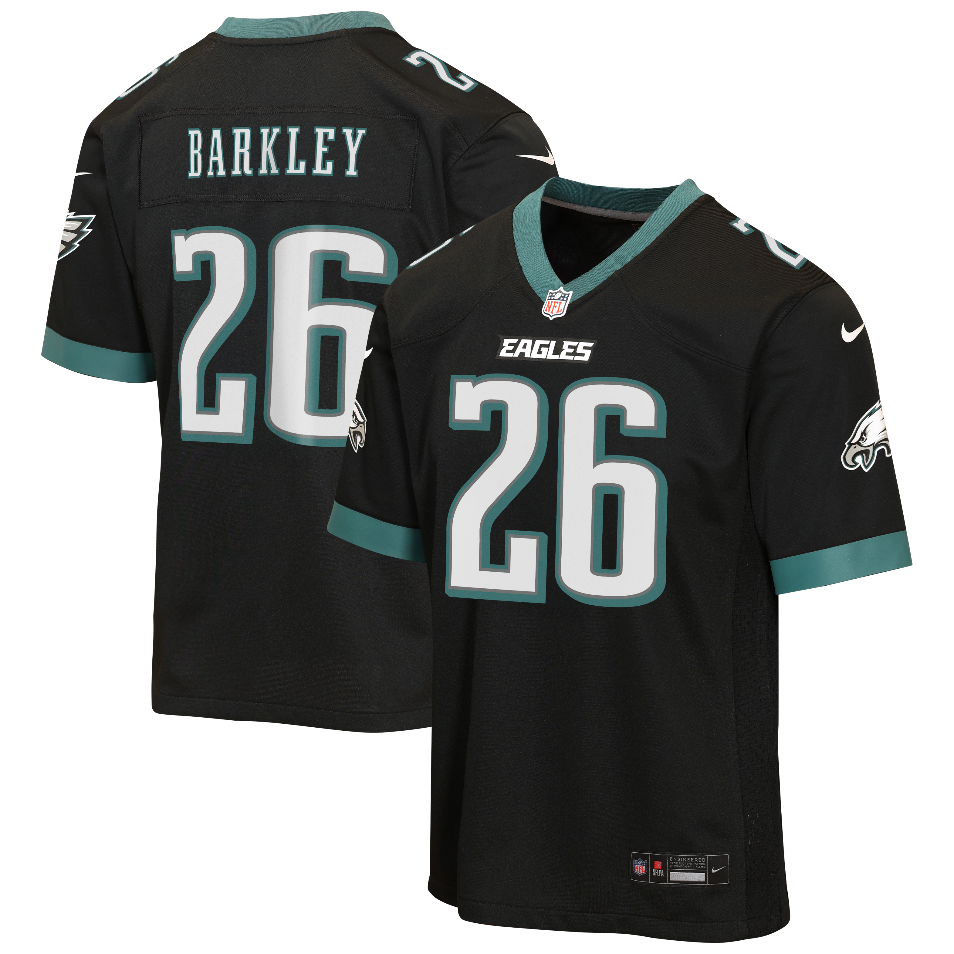 Saquon Barkley Philadelphia Eagles Youth Alternate Game Jersey - Black