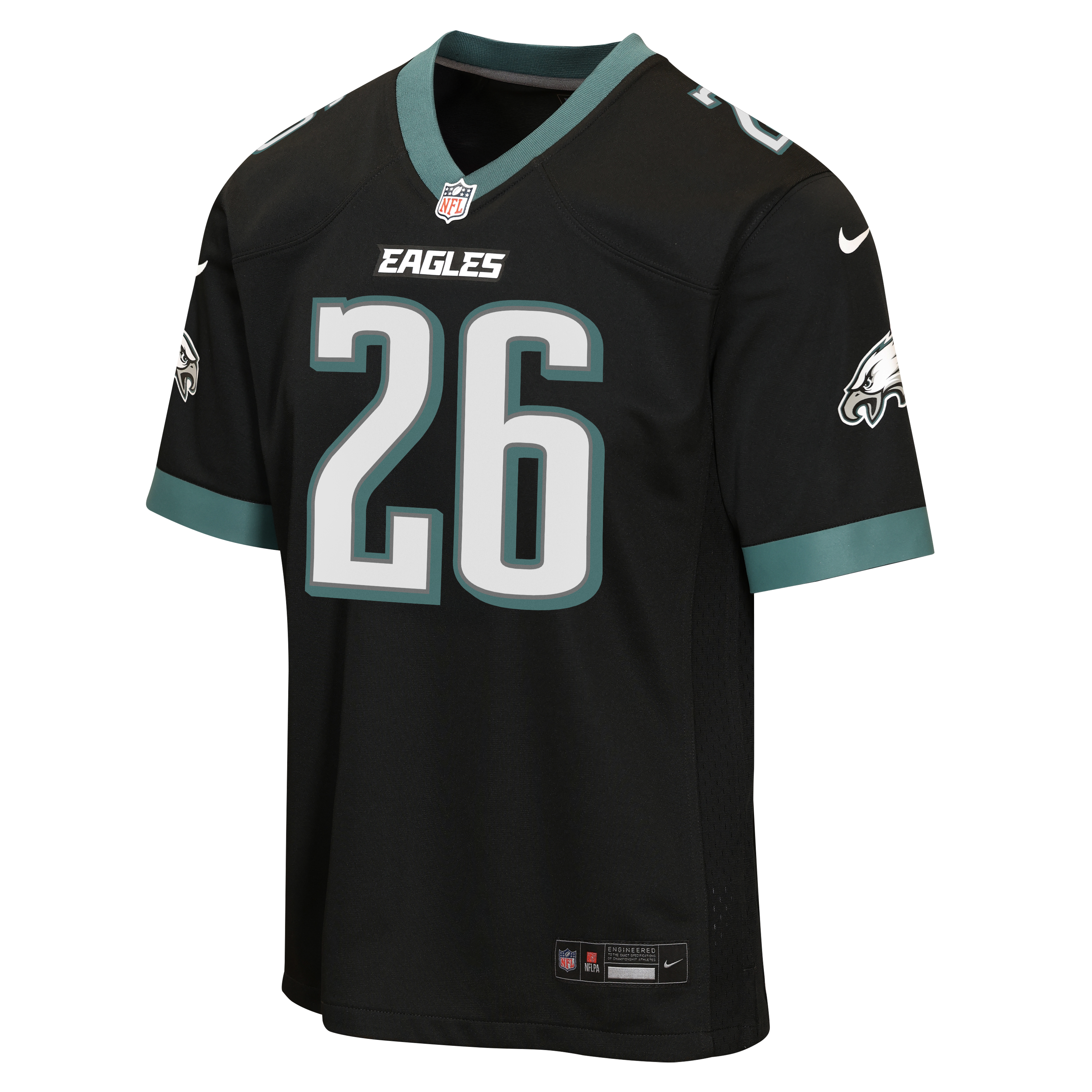 Saquon Barkley Philadelphia Eagles Youth Alternate Game Jersey - Black - Image 3