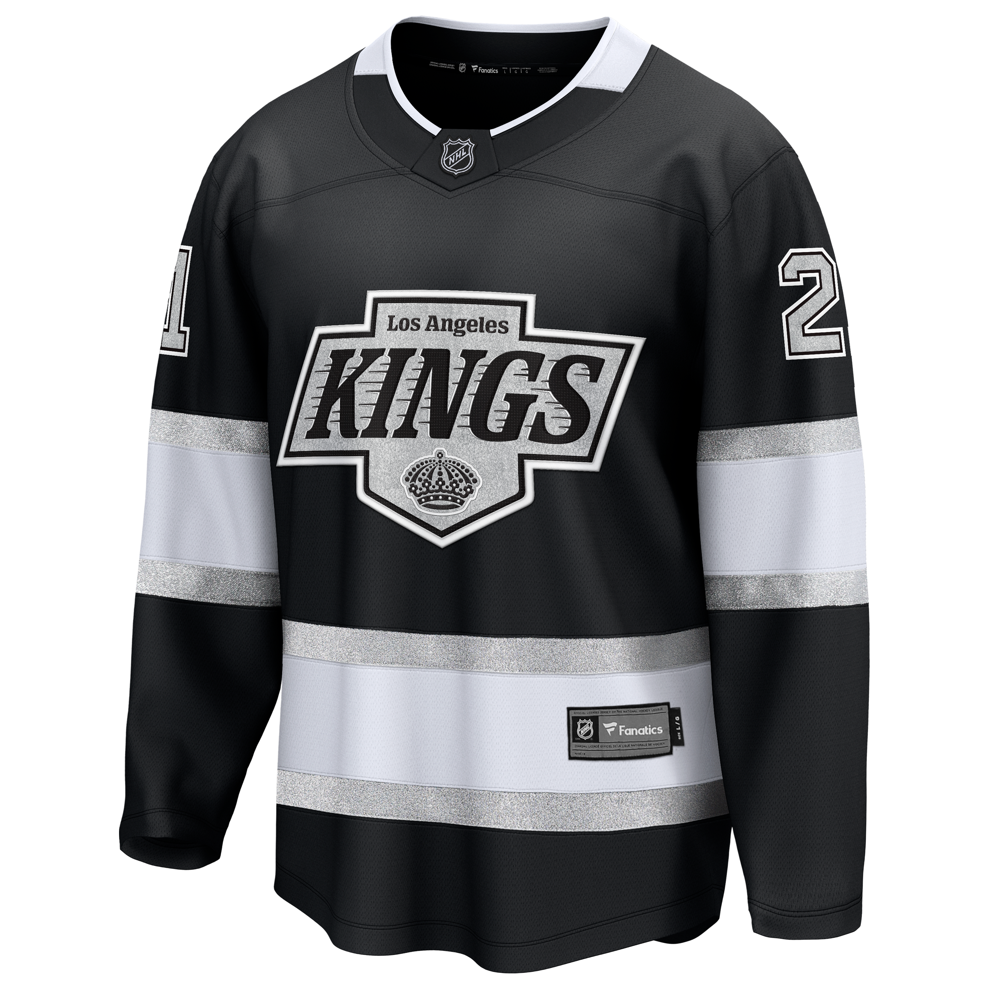 Scott Laughton Los Angeles Kings Home Breakaway Jersey - Black - Image 3