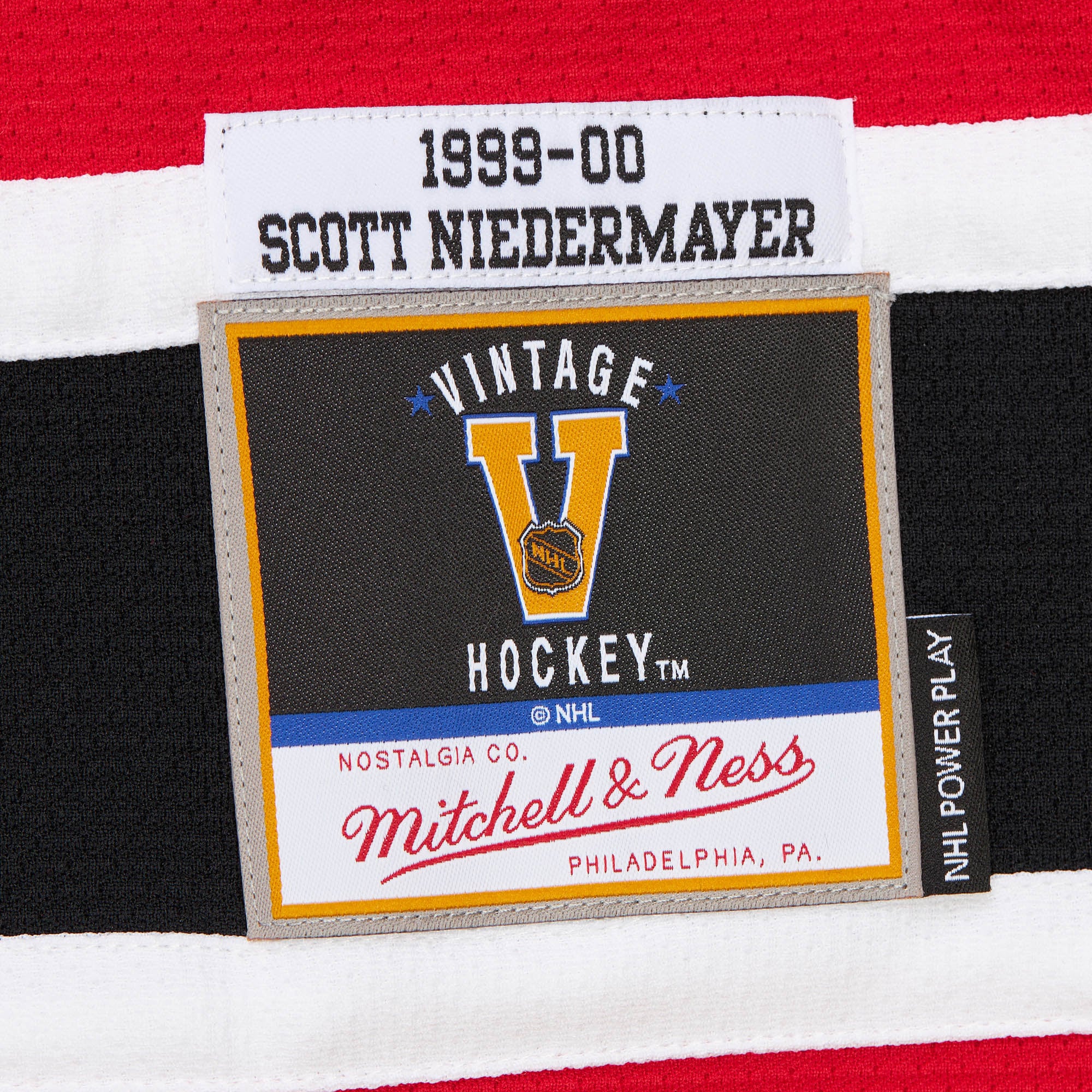 Scott Niedermayer New Jersey Devils Big & Tall 1999/00 Blue Line 2.0 Jersey - Red - Image 9