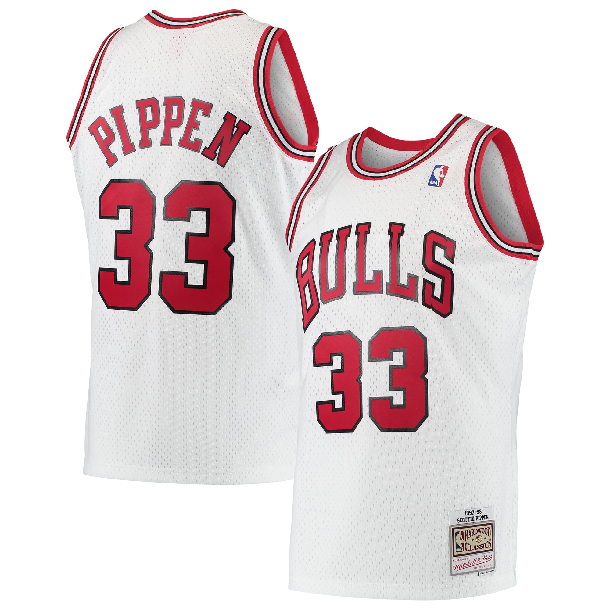 Scottie Pippen Chicago Bulls Hardwood Classics Swingman Jersey - White