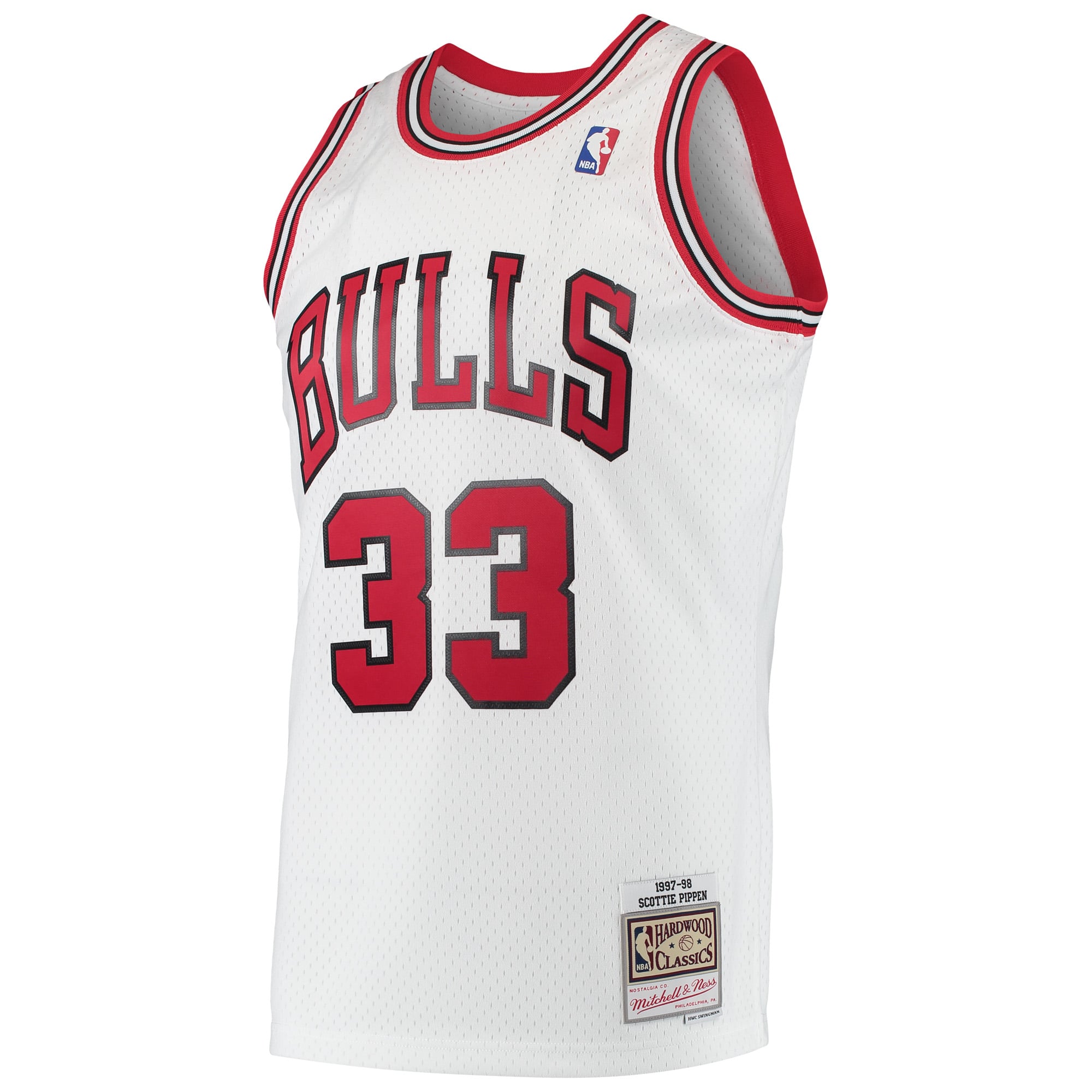 Scottie Pippen Chicago Bulls Hardwood Classics Swingman Jersey - White - Image 3
