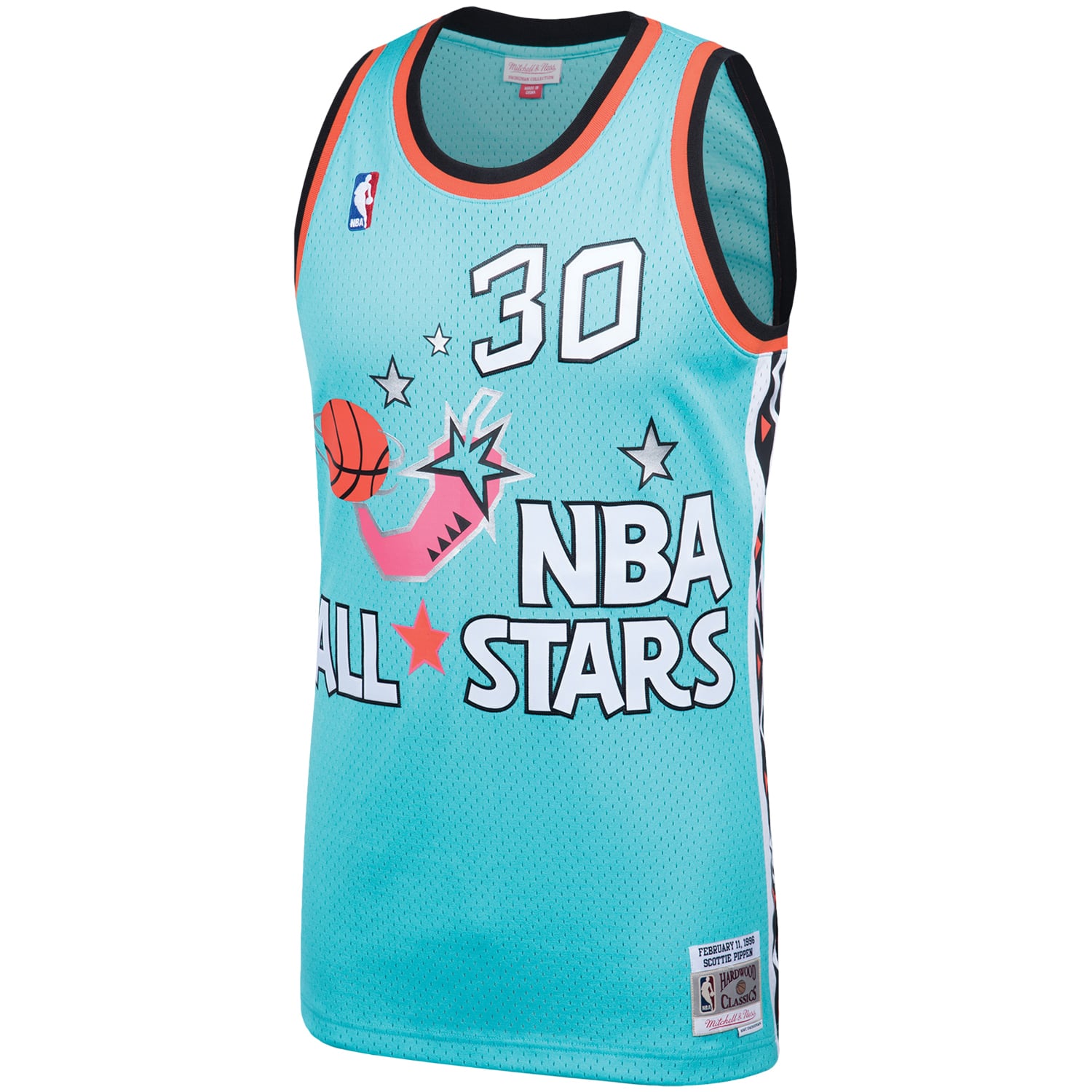 Scottie Pippen Eastern Conference Hardwood Classics 1996 All-Star Game Swingman Jersey - Teal - Image 3