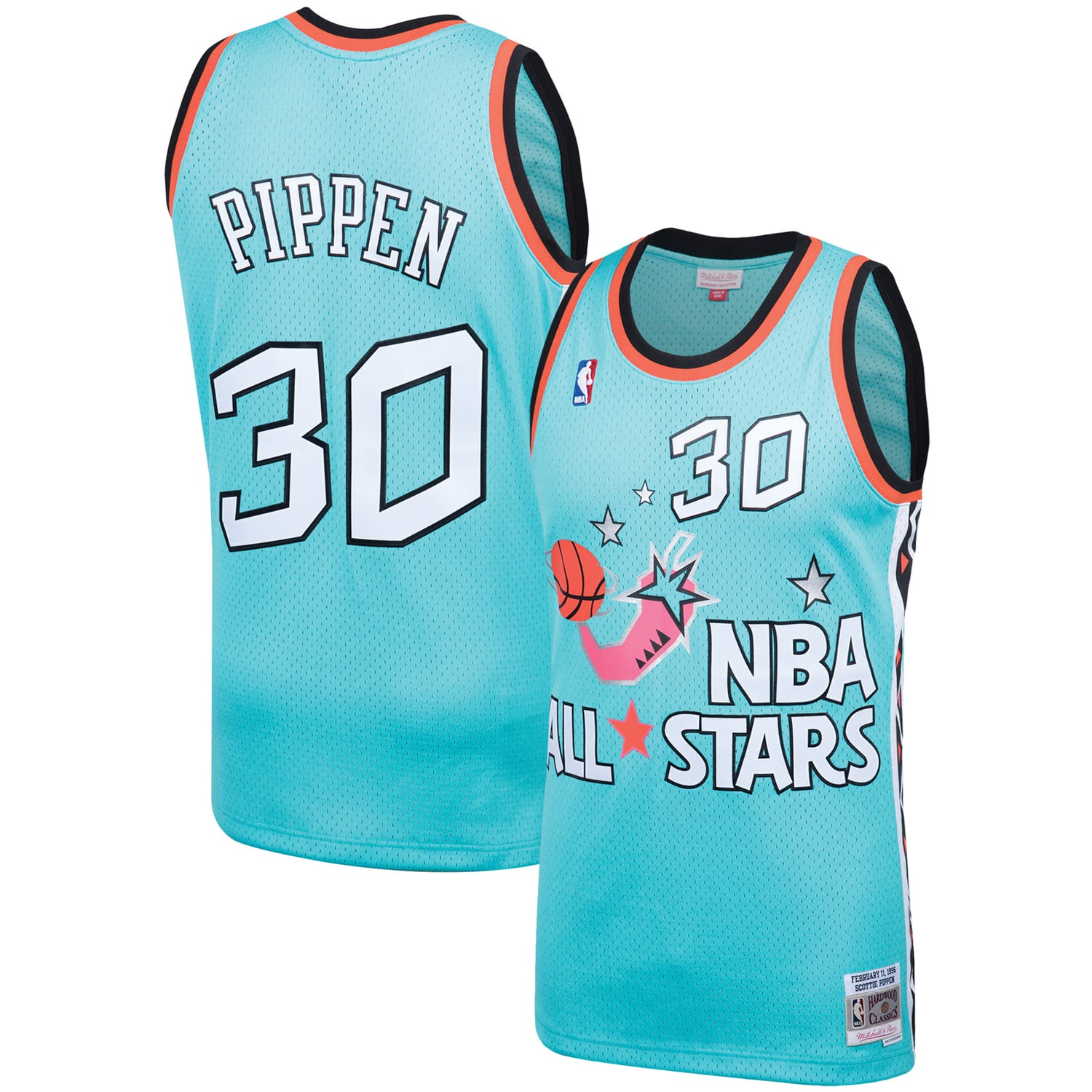 Scottie Pippen Eastern Conference Hardwood Classics 1996 All-Star Game Swingman Jersey - Teal - Image 2