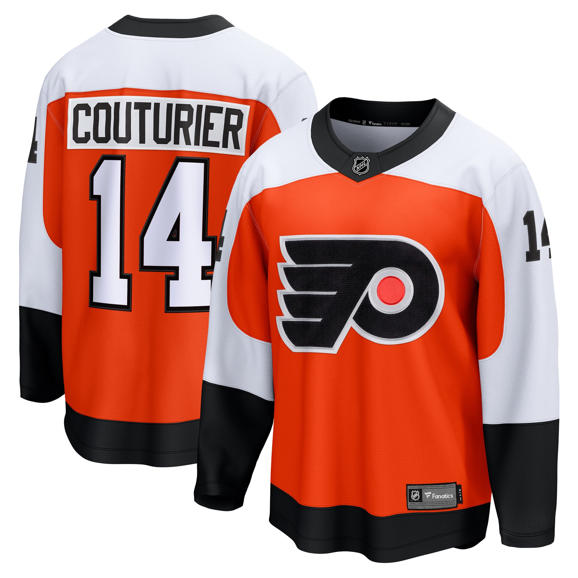 Sean Couturier Philadelphia Flyers Home Breakaway Jersey - Orange