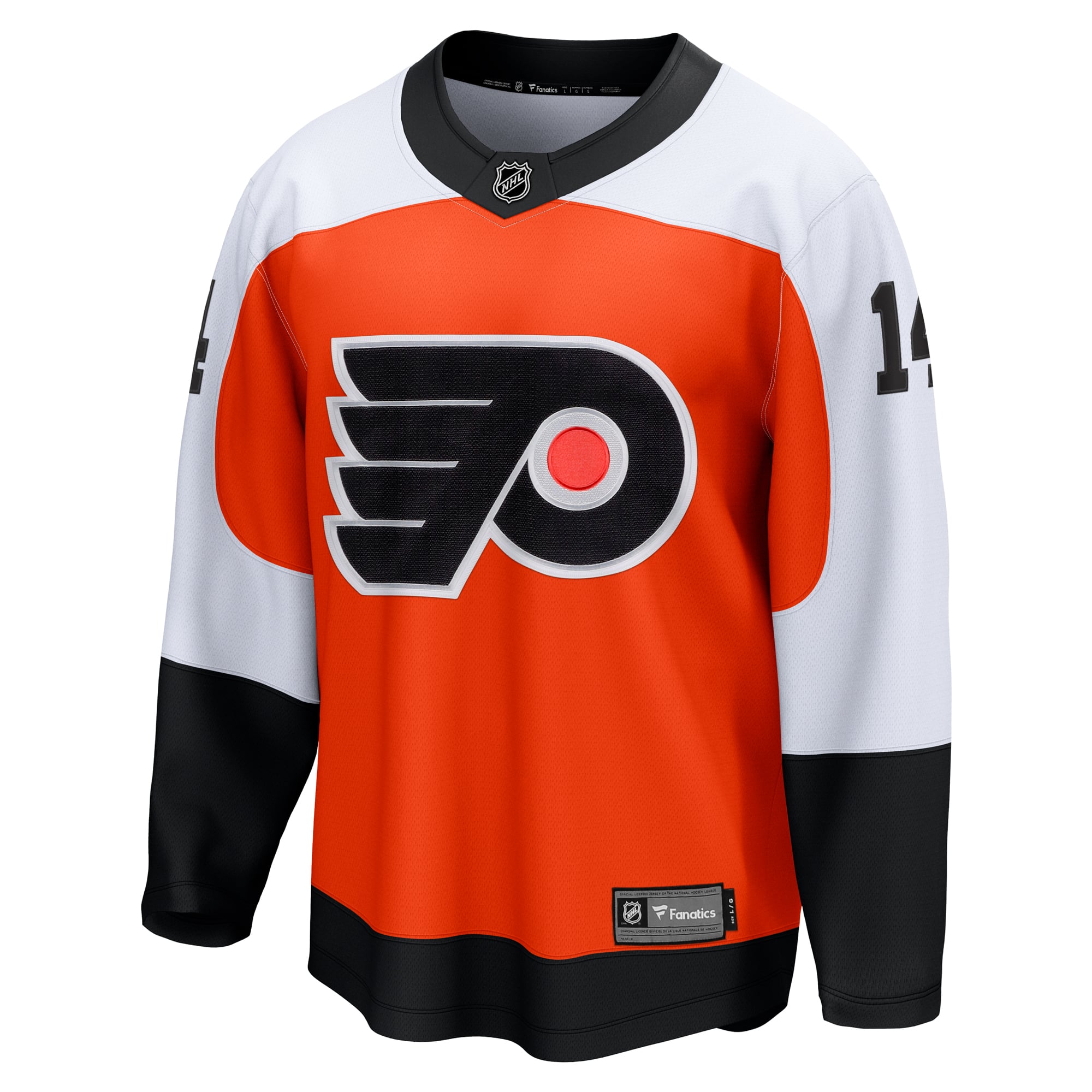 Sean Couturier Philadelphia Flyers Home Breakaway Jersey - Orange - Image 3