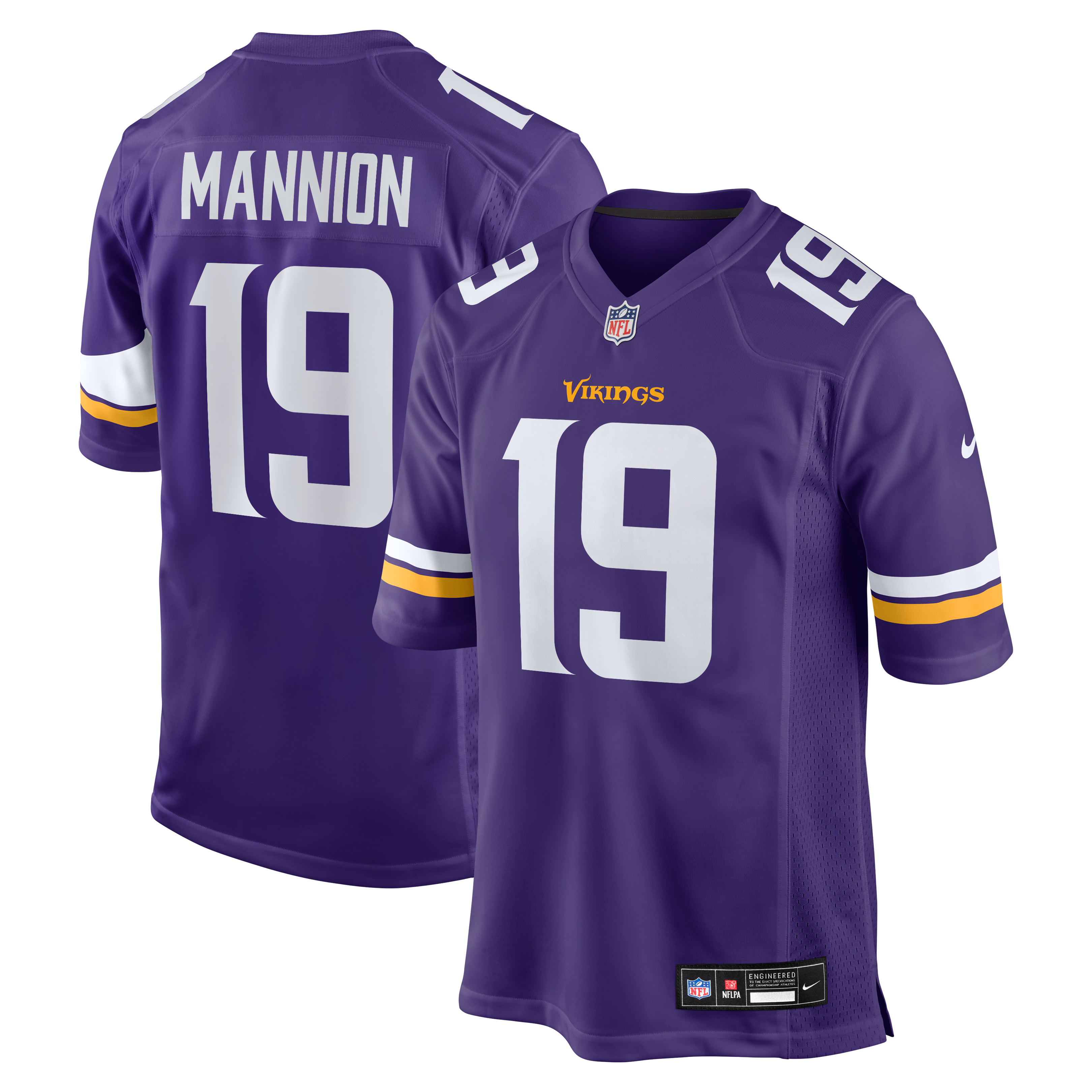 Sean Mannion Minnesota Vikings Game Jersey - Purple