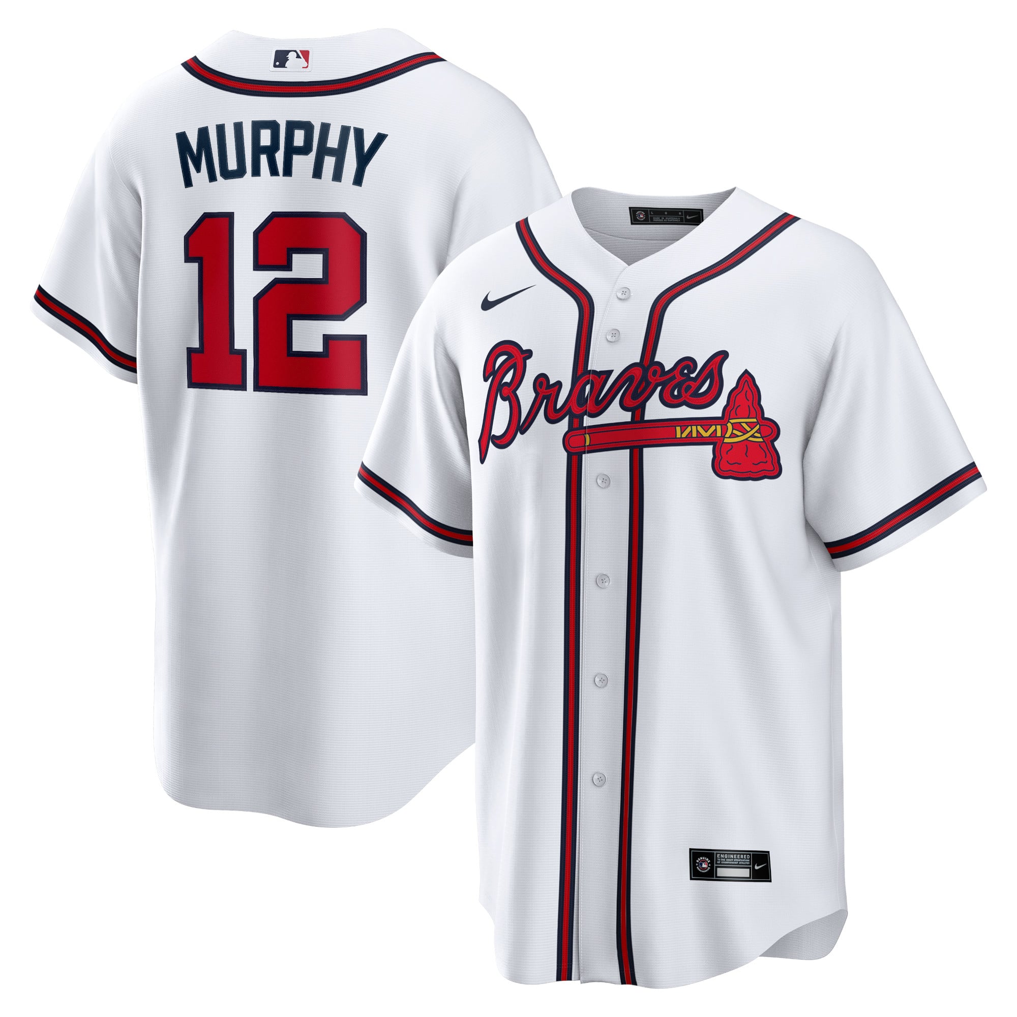 Sean Murphy Atlanta Braves Player Jersey - White - Image 2
