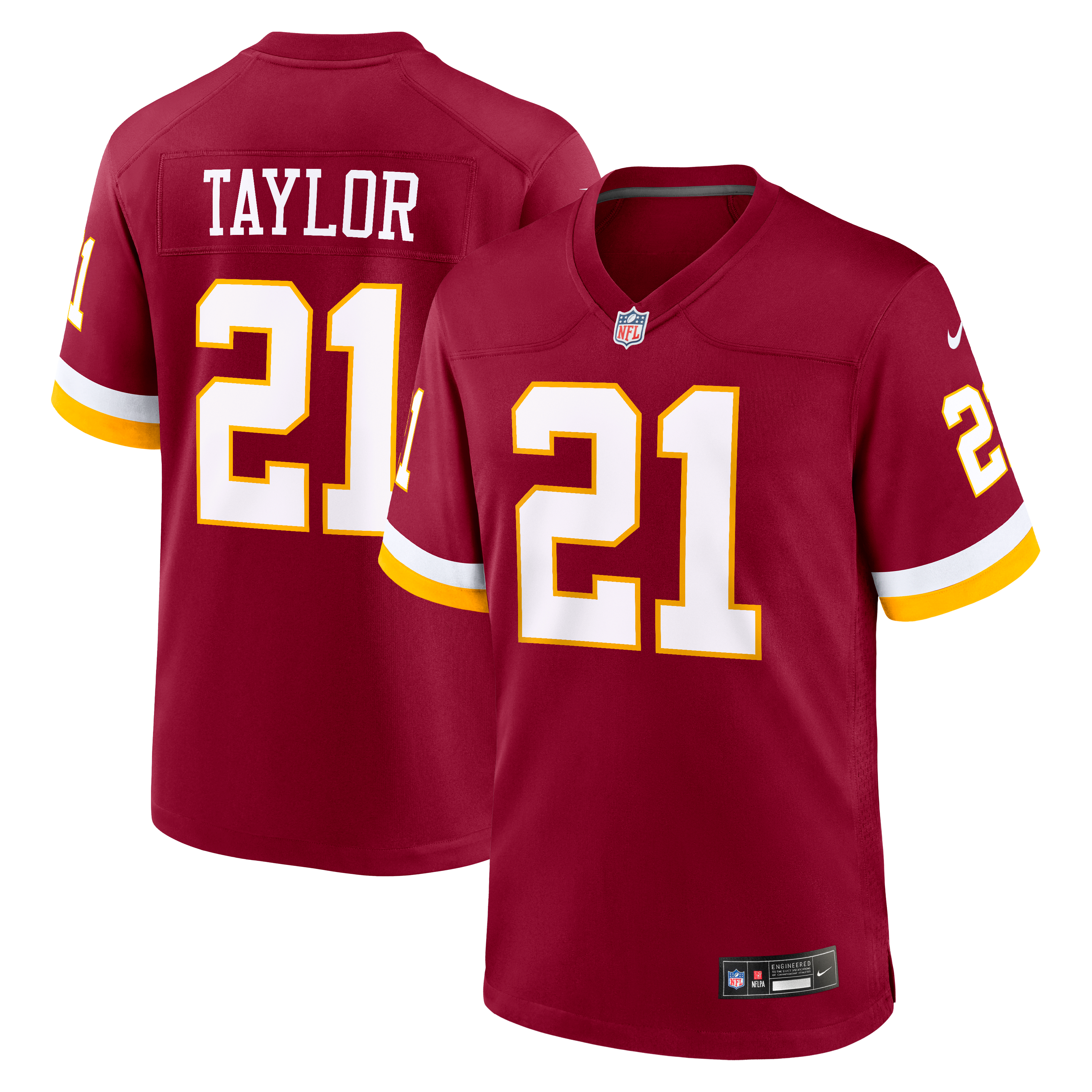 Sean Taylor Washington Commanders Hail Raiser Alternate Retired Player Game Jersey - Burgundy - Image 2