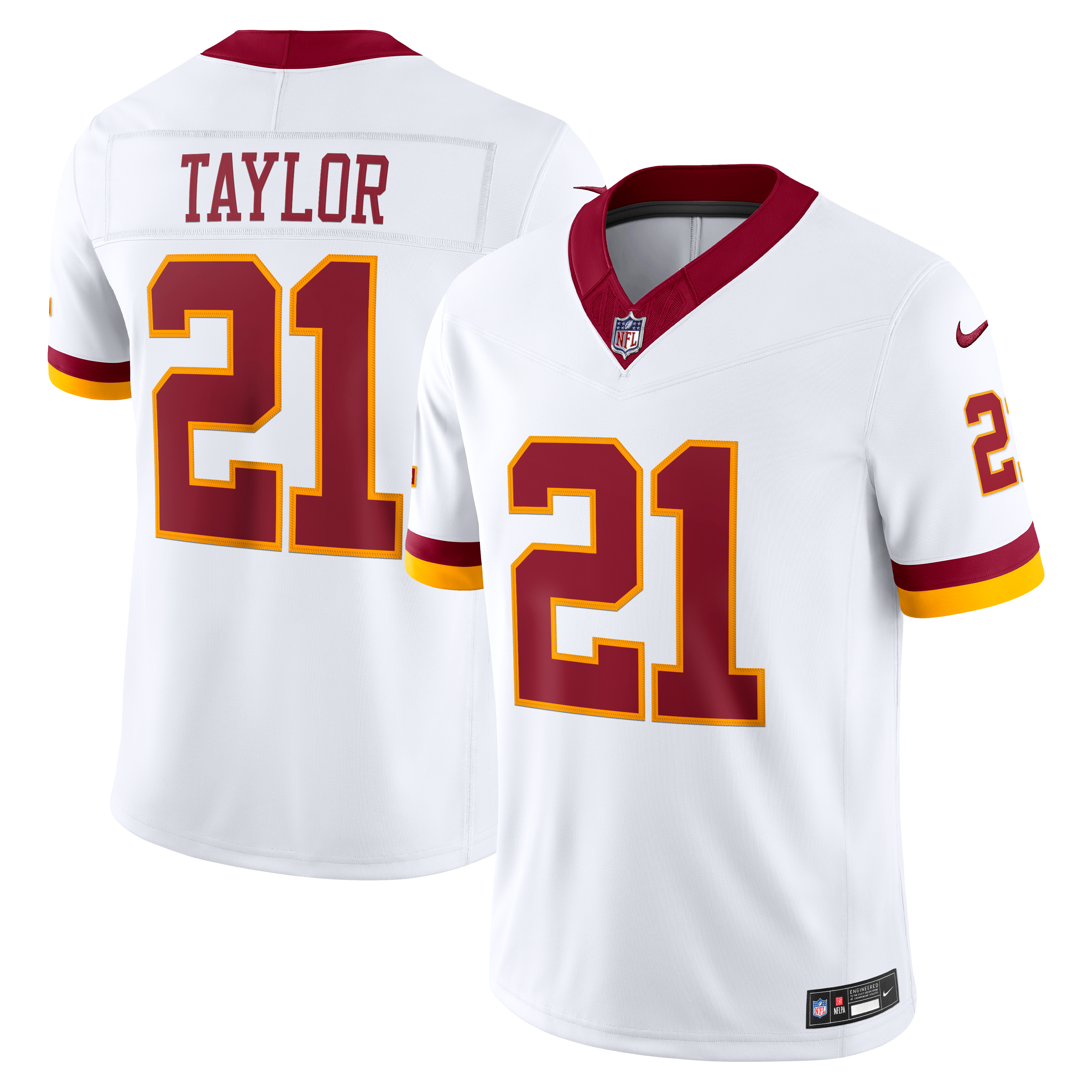 Sean Taylor Washington Commanders Vapor F.U.S.E. Stitched Retired Limited Jersey - White - Image 2