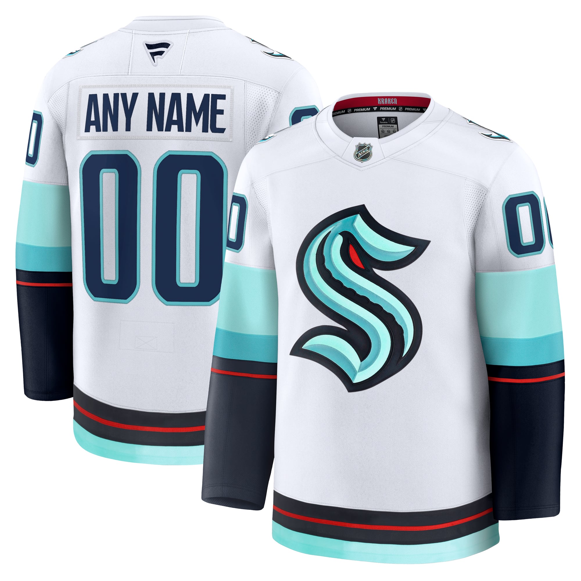 Seattle Kraken Alternate Premium Custom Jersey - White