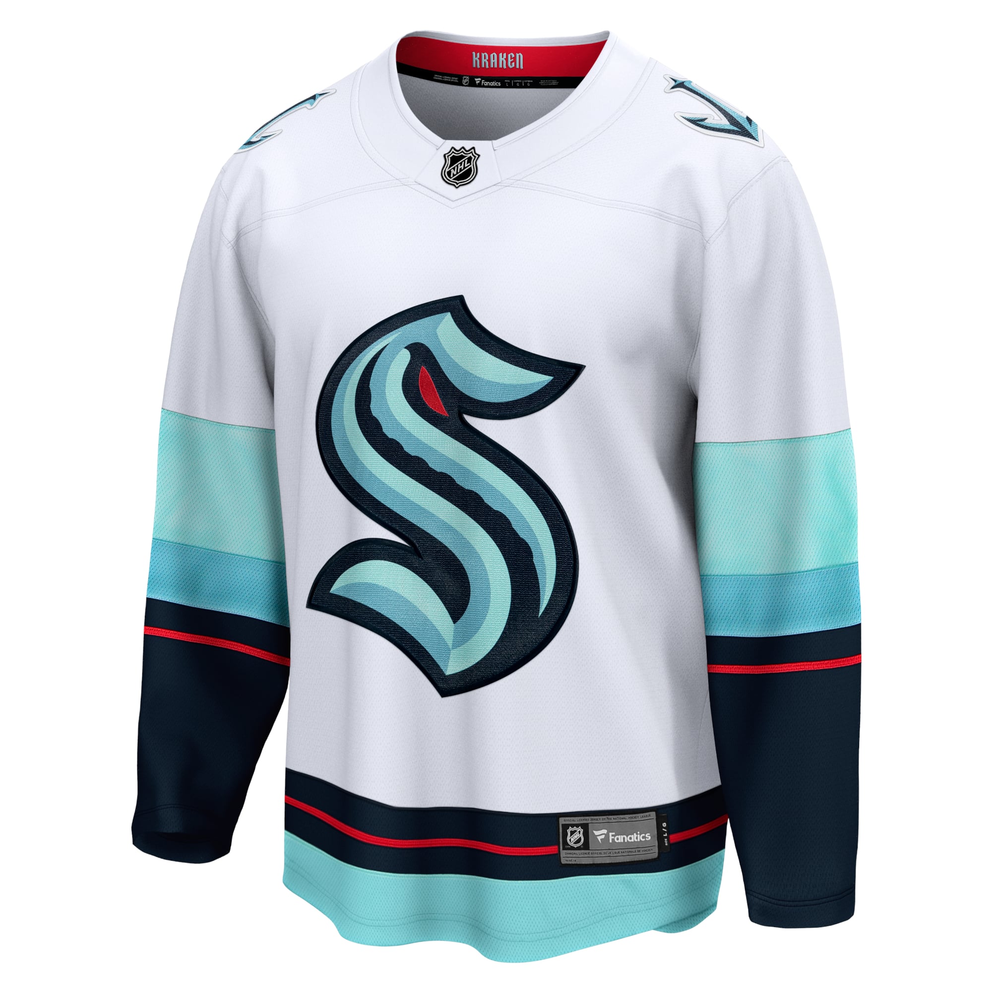 Seattle Kraken Away Breakaway Jersey - White - Image 3