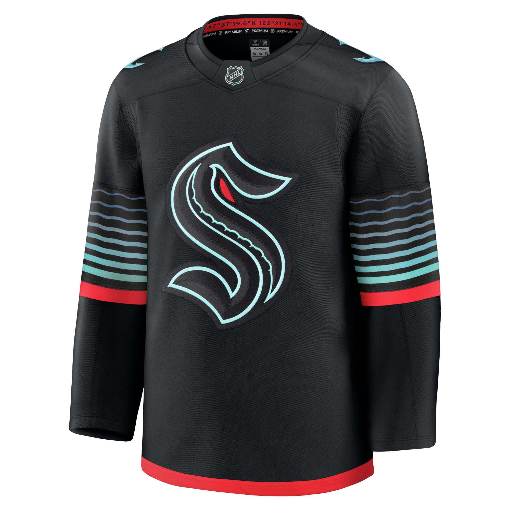 Seattle Kraken Away Premium Jersey - Black - Image 3