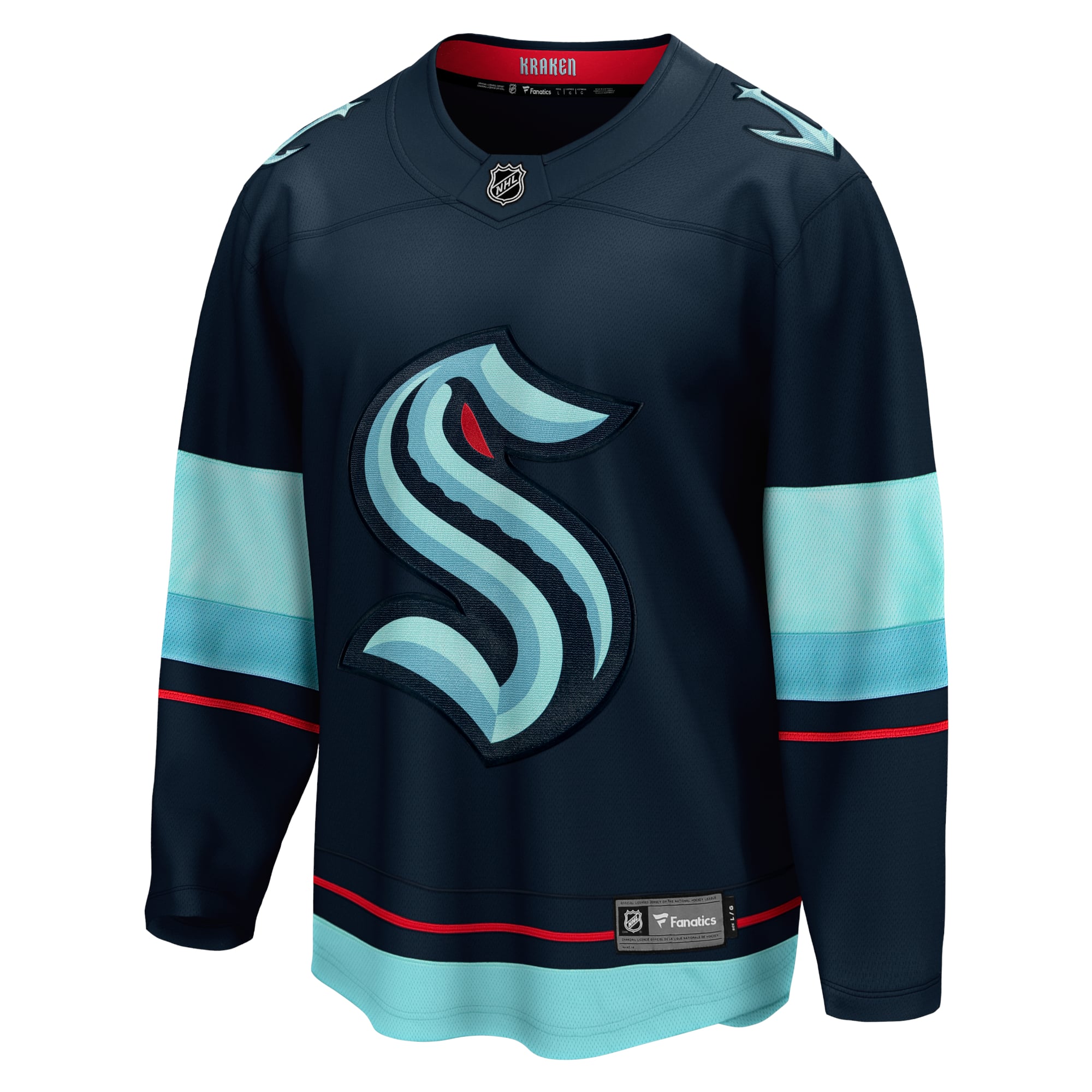 Seattle Kraken Home Breakaway Jersey - Deep Sea Blue - Navy - Image 3