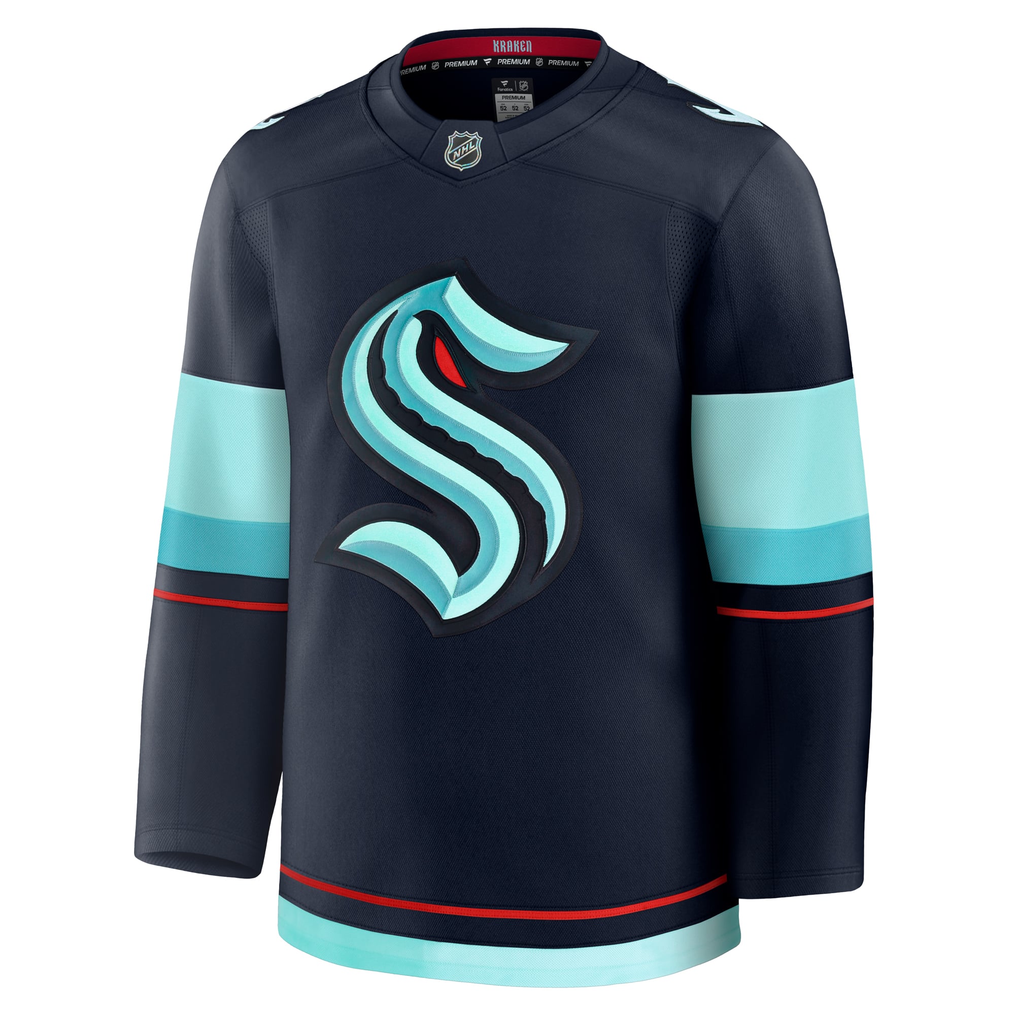 Seattle Kraken Home Premium Jersey - Deep Sea Blue - Navy - Image 3