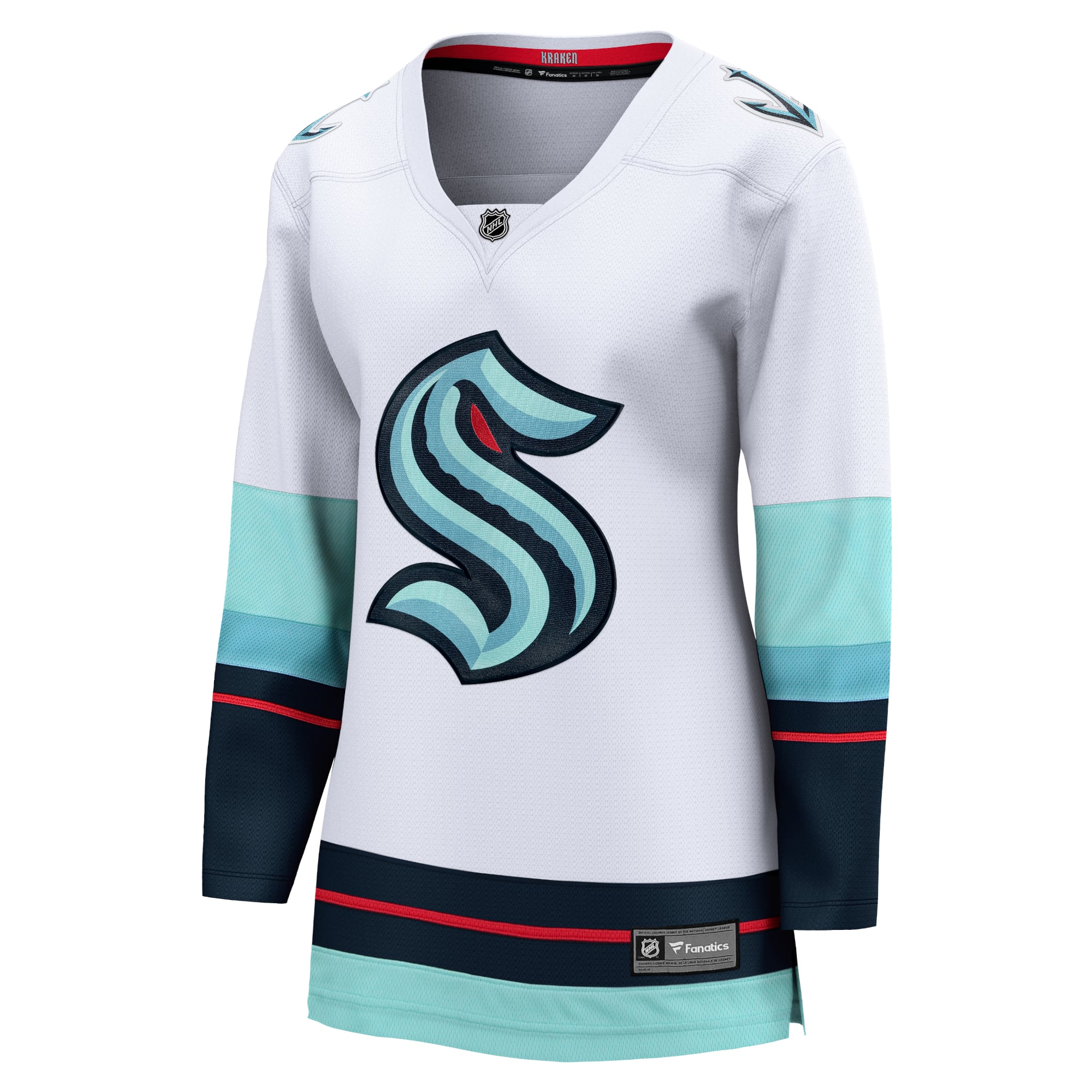 Seattle Kraken Women's Home Breakaway Jersey - White - Image 3
