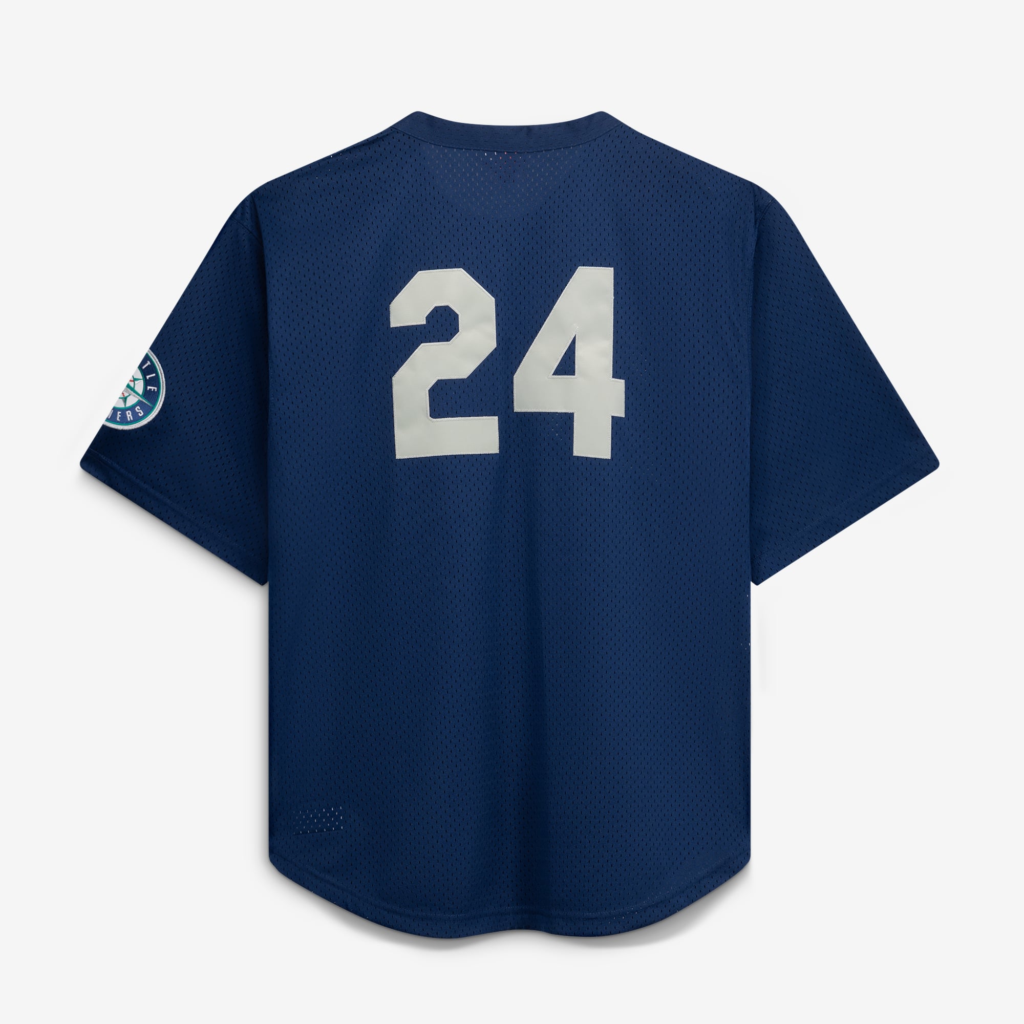 Seattle Mariners Big & Tall Cooperstown Collection Mesh Batting Practice Jersey - Navy - Image 4