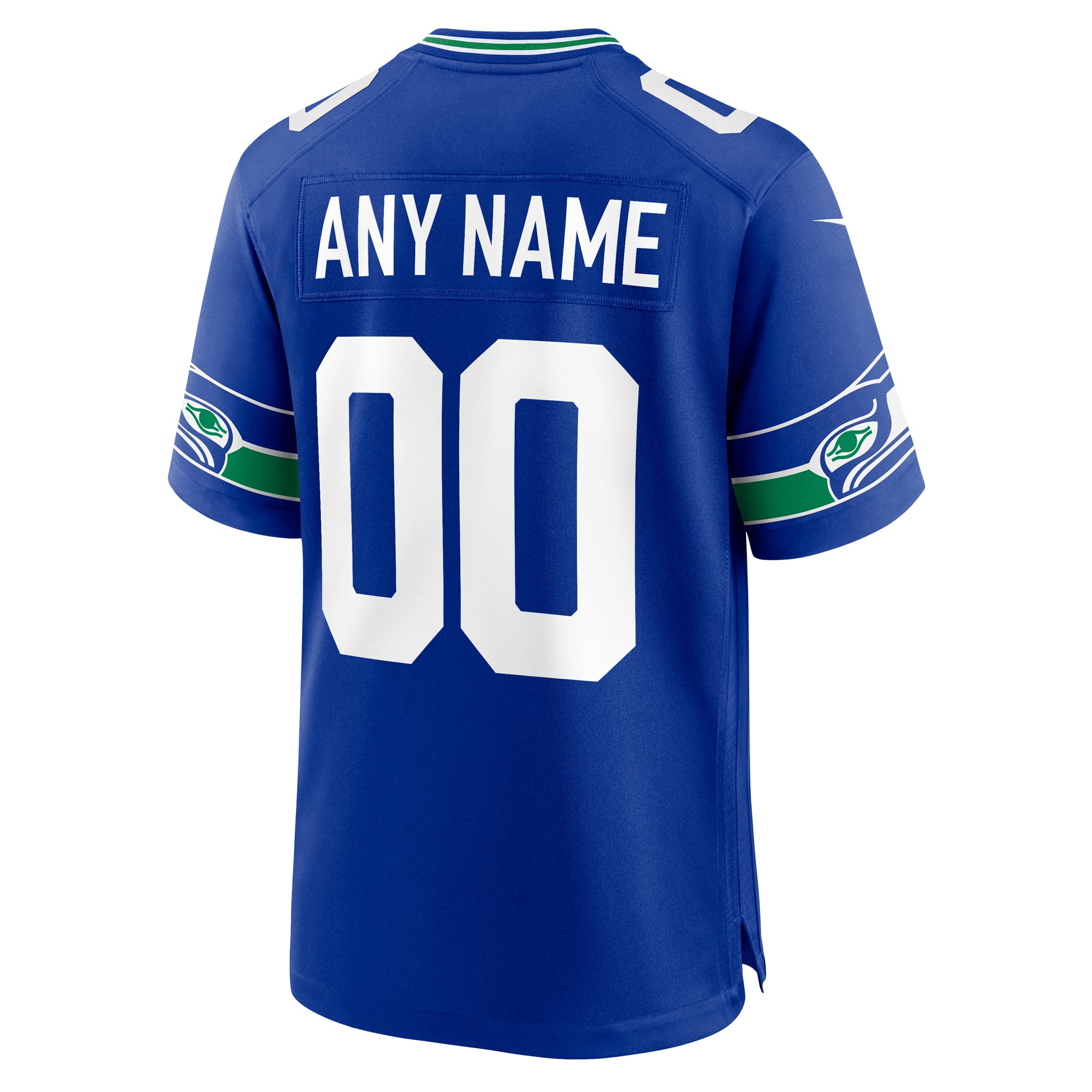 Seattle Seahawks Custom Game Jersey - Royal - Image 4
