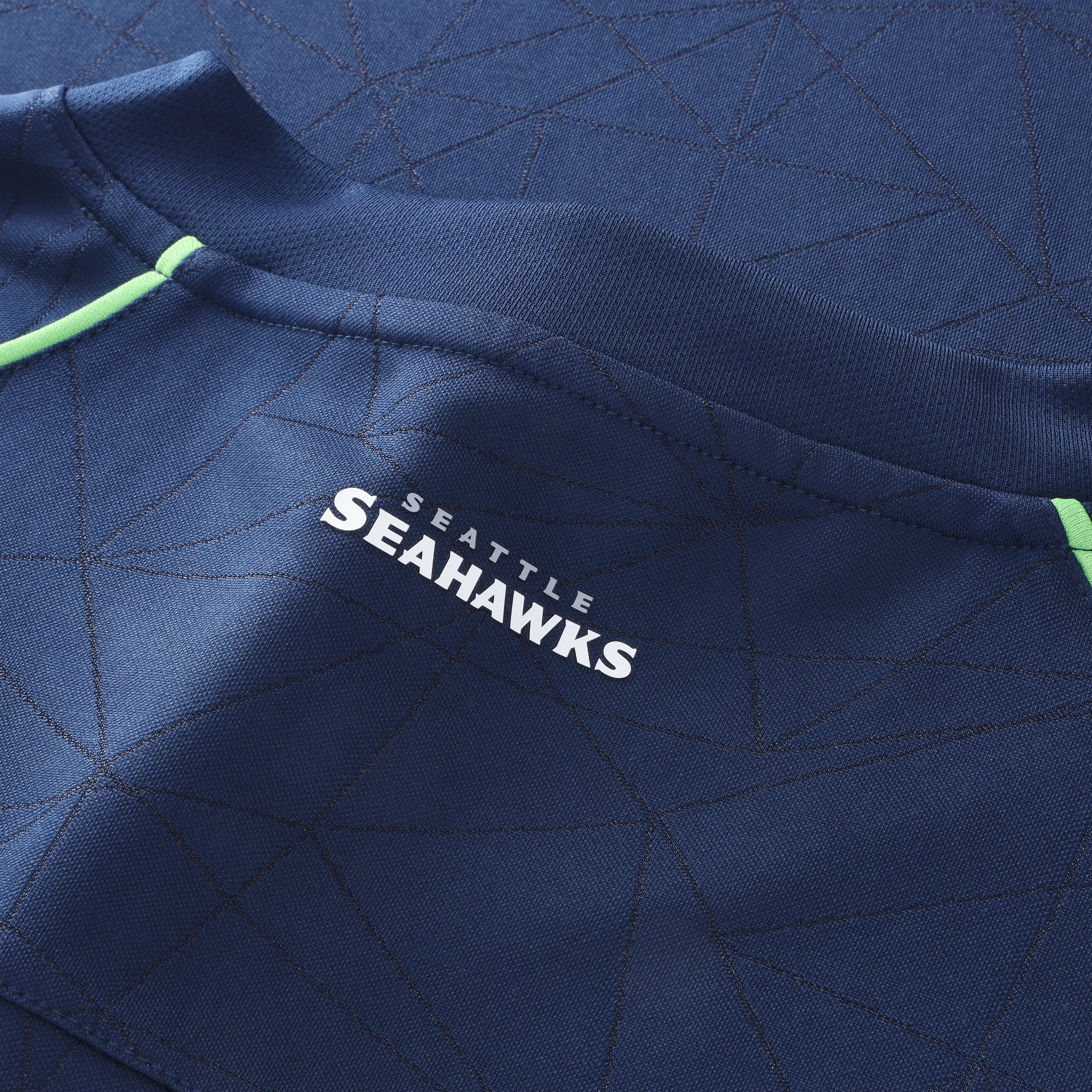Seattle Seahawks Youth Football x Football V-Neck Fan Top - College Navy - Image 11
