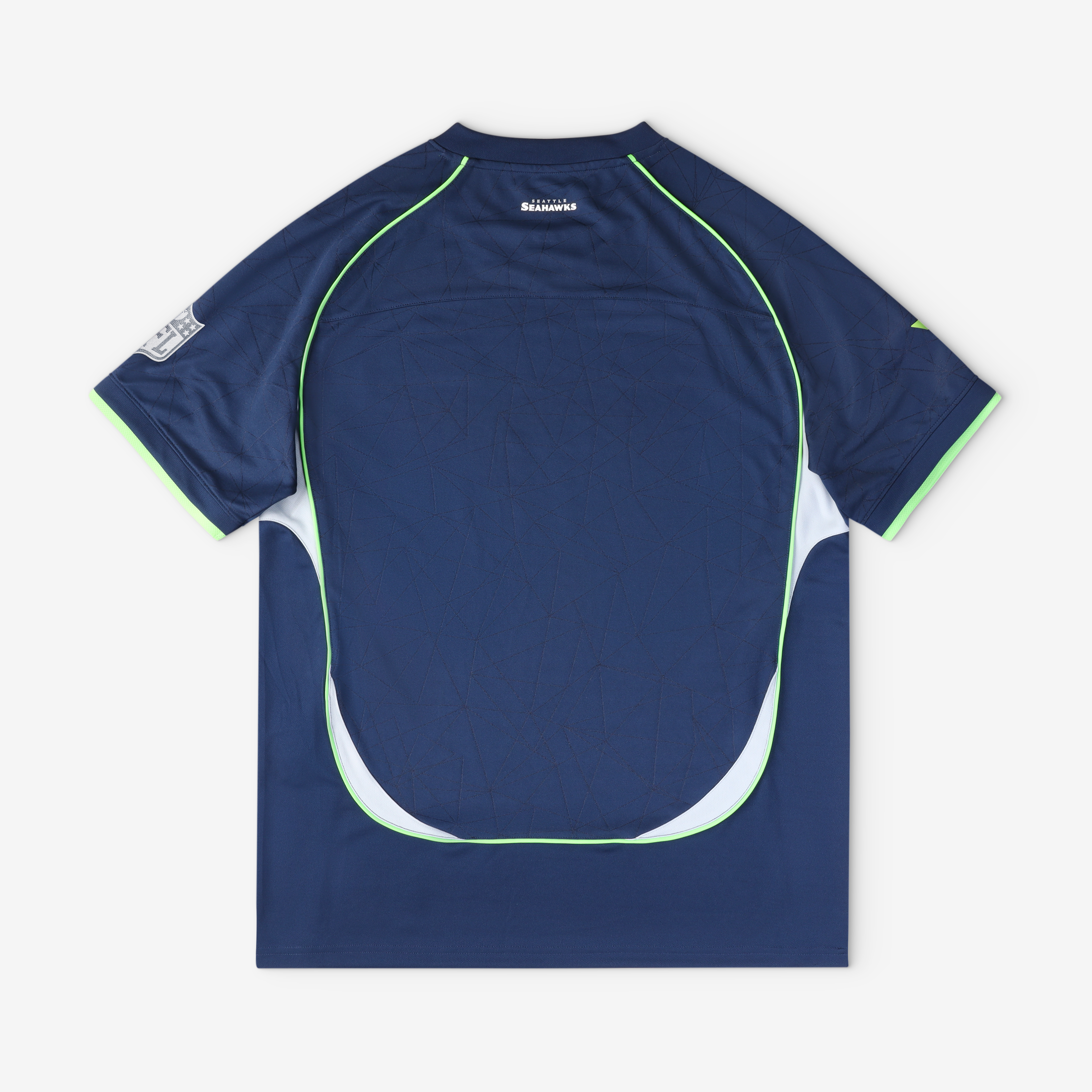Seattle Seahawks Youth Football x Football V-Neck Fan Top - College Navy - Image 3
