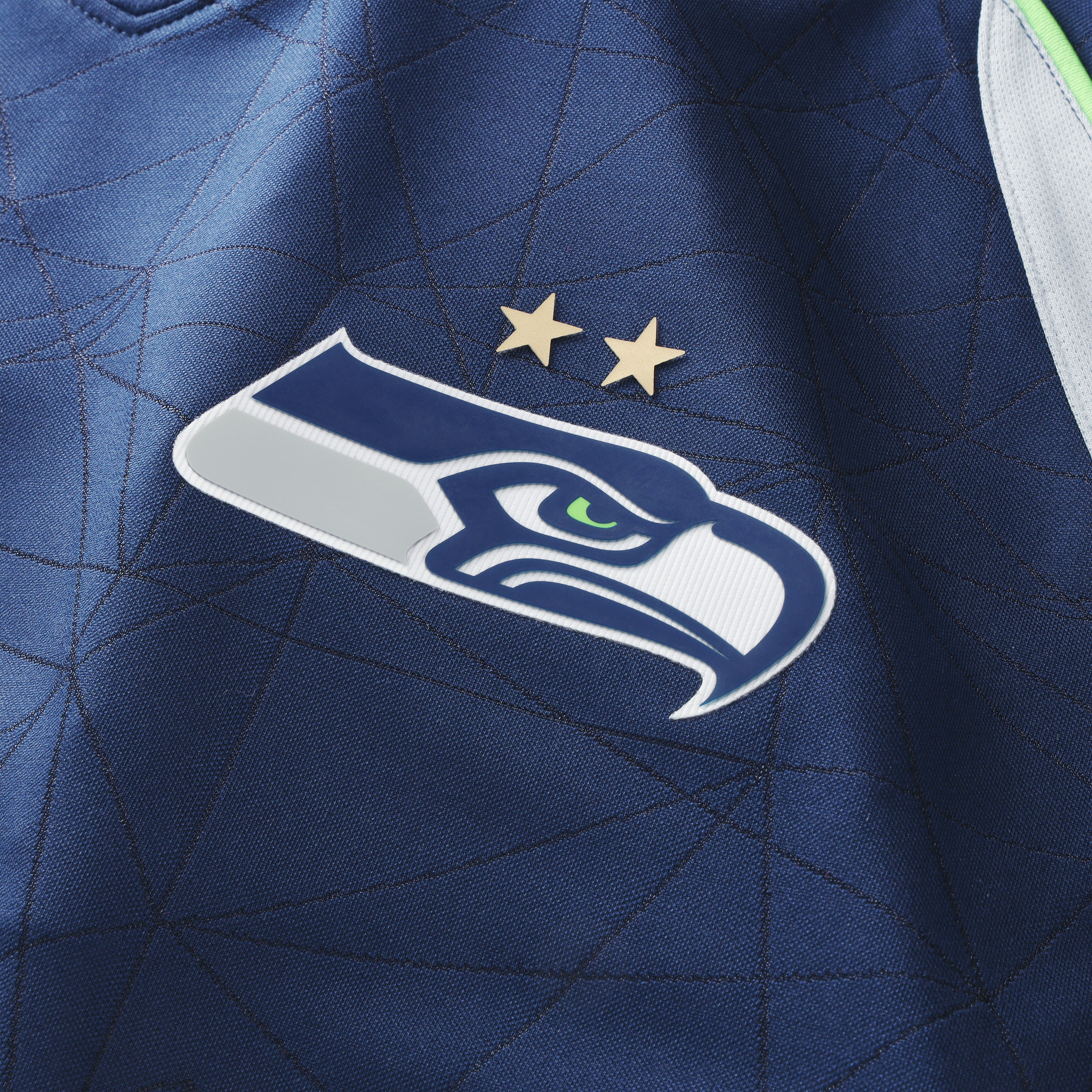 Seattle Seahawks Youth Football x Football V-Neck Fan Top - College Navy - Image 5